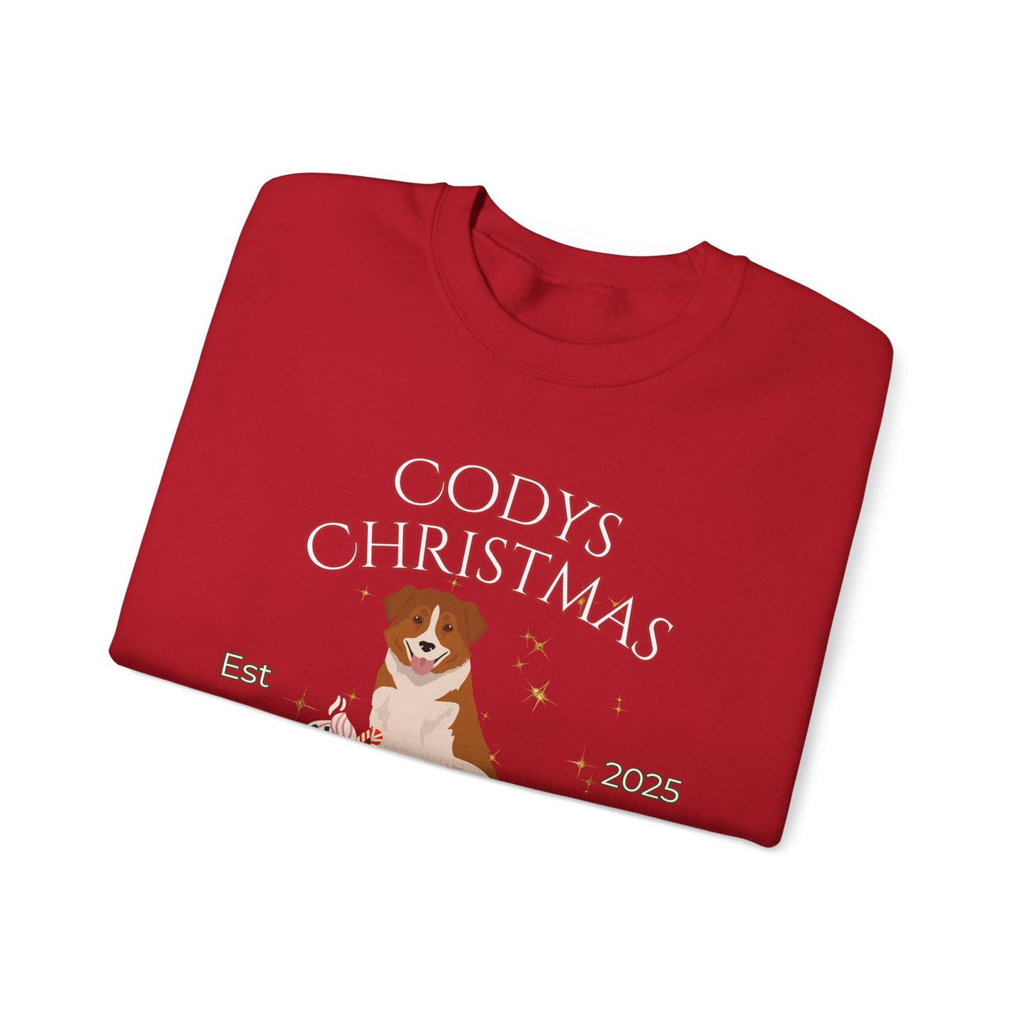 Aidi Dog Christmas Social Club Unisex Heavy Blend Crewneck Sweatshirt Custom Name