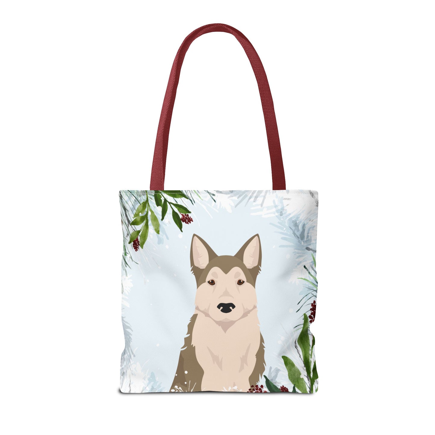 West Siberian Laika Dog Christmas Holiday Tote Bag 16x16