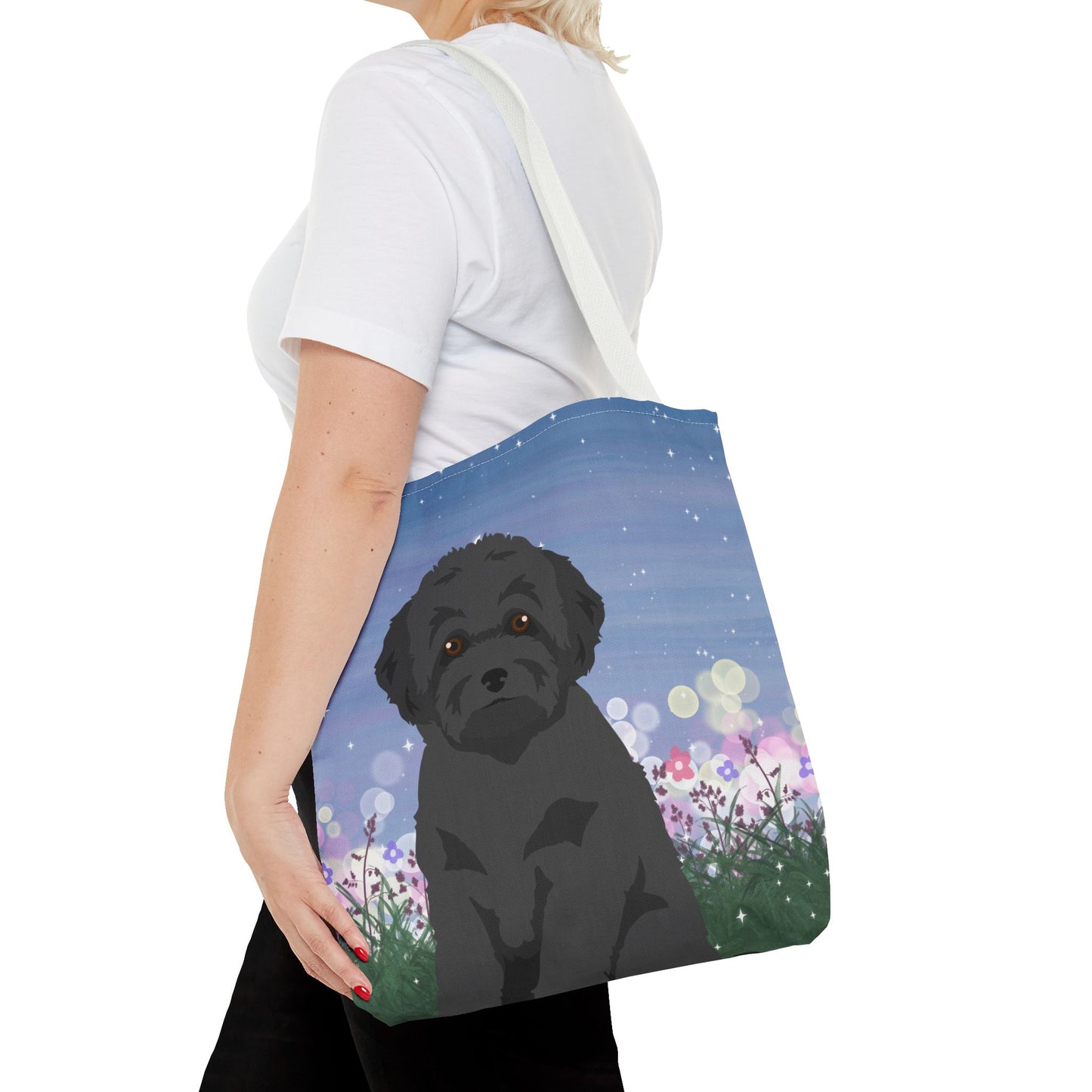 Toy Poodle Dog Tote Bag 16x16
