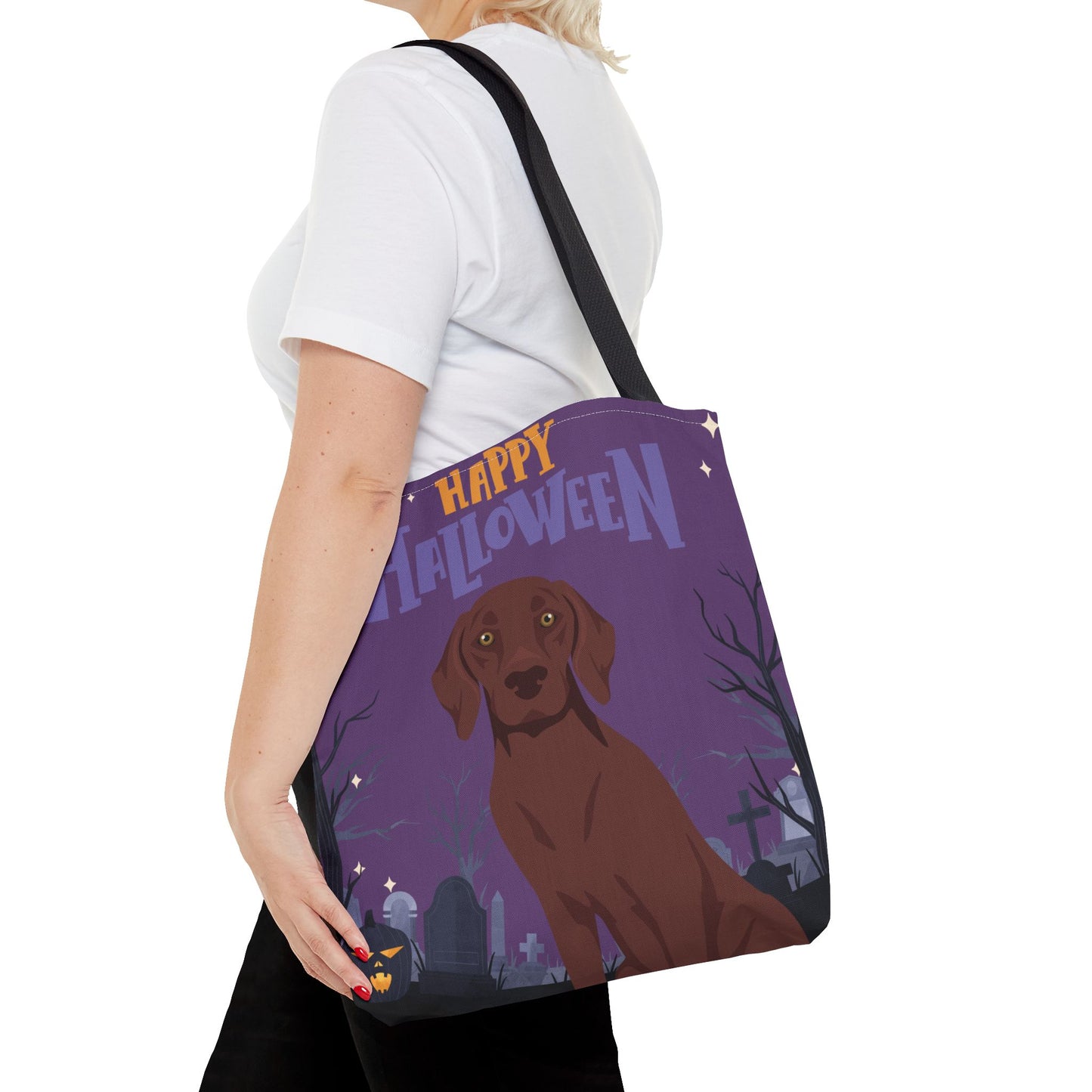 German Shorthaired Pointer Dog Happy Halloween Tote Bag 16x16