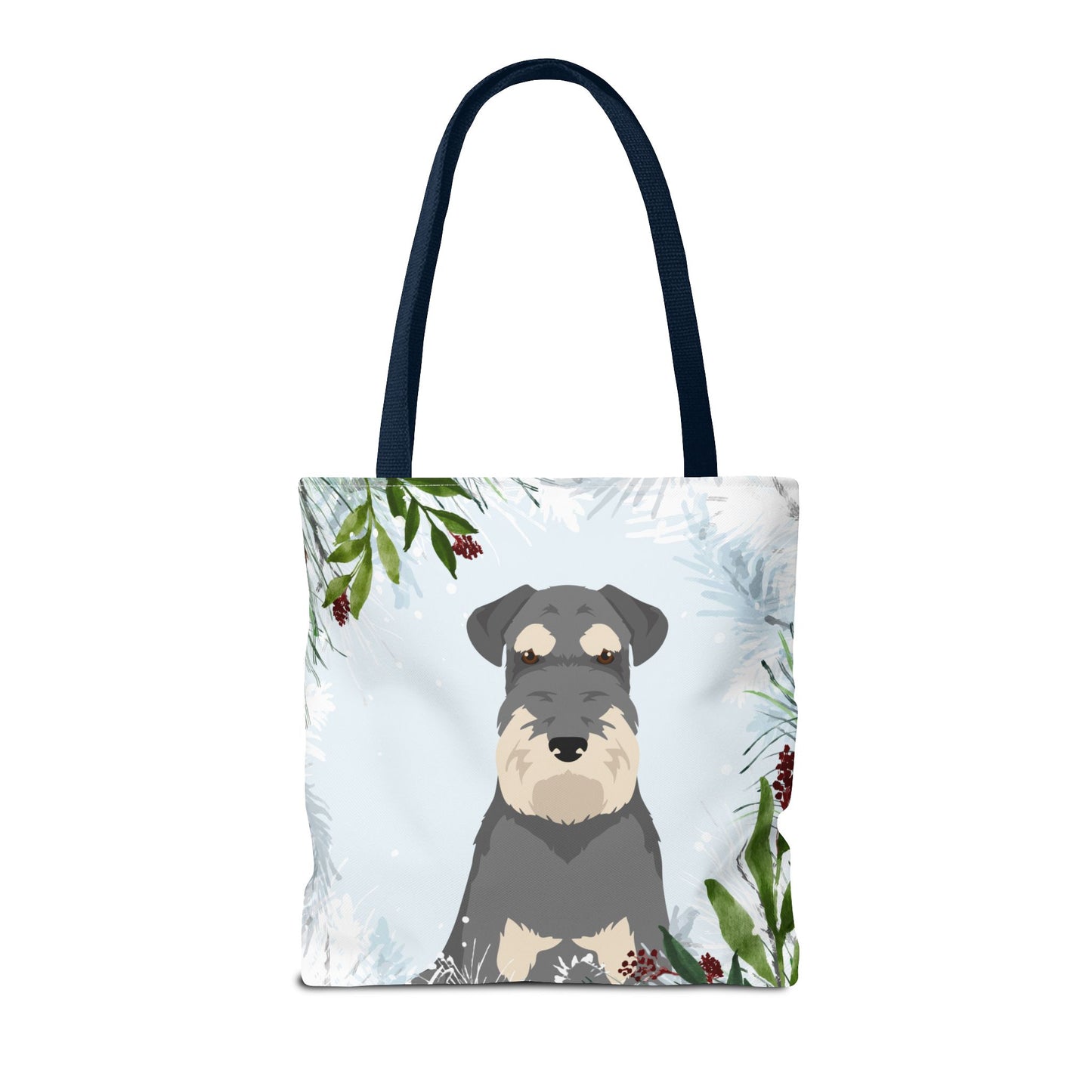 Schnauzer Dog Christmas Holiday Tote Bag 16x16