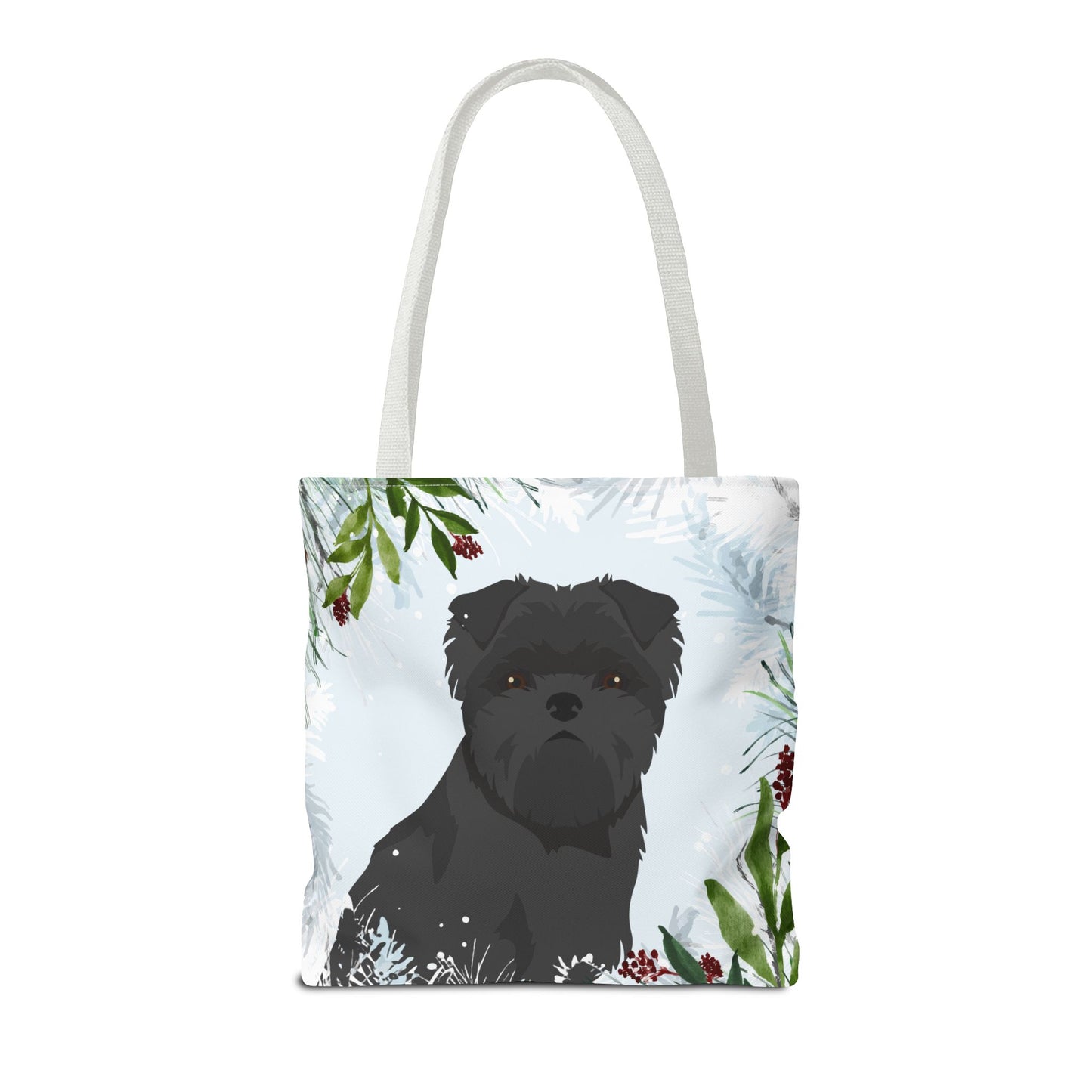Affenpinscher Dog Christmas Holiday Tote Bag 16x16
