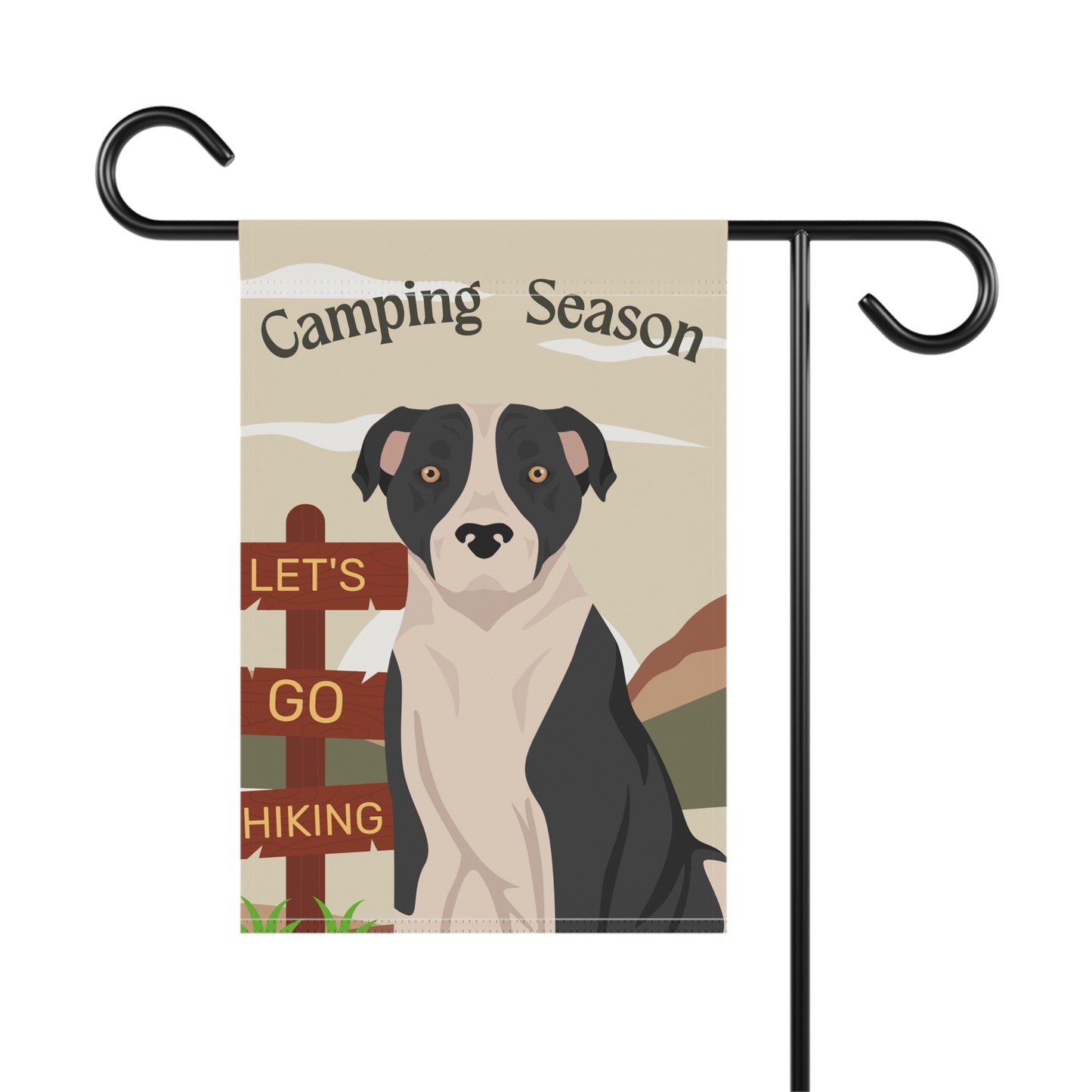 American Staffordshire Terrier Dog Camping Garden Flag