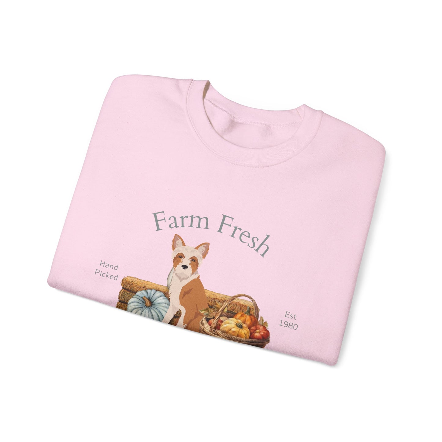 Portuguese Podengo Dog Fall Farm Fresh Unisex Heavy Blend Crewneck Sweatshirt