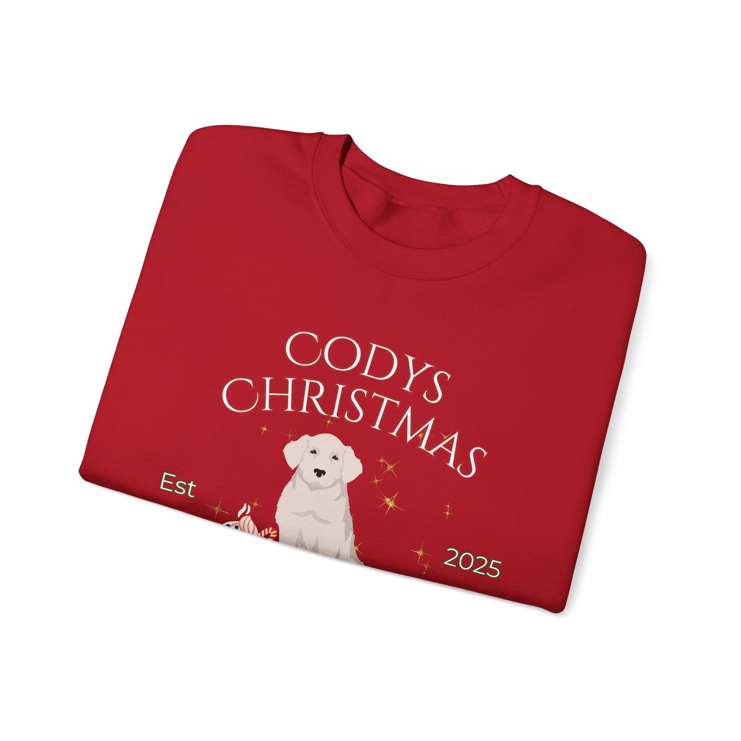 Kuvas Dog Christmas Social Club Unisex Heavy Blend Crewneck Sweatshirt Custom Name