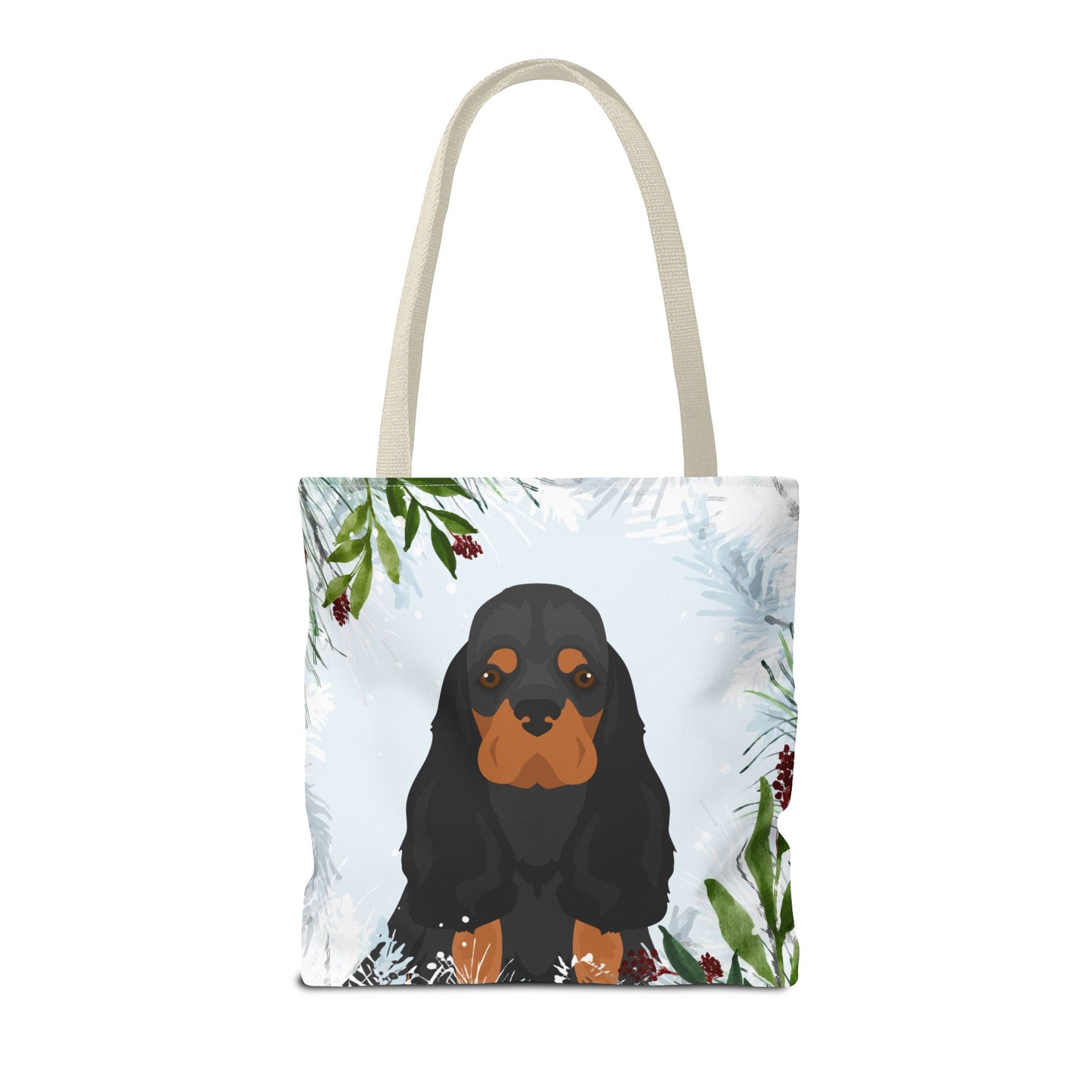 Cocker Spaniel Dog Christmas Holiday Tote Bag 16x16