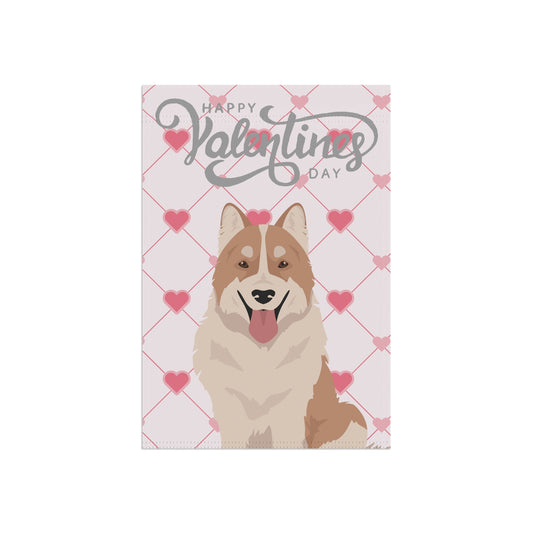 Thai Bangkaew Dog Valentines Day Garden Flag