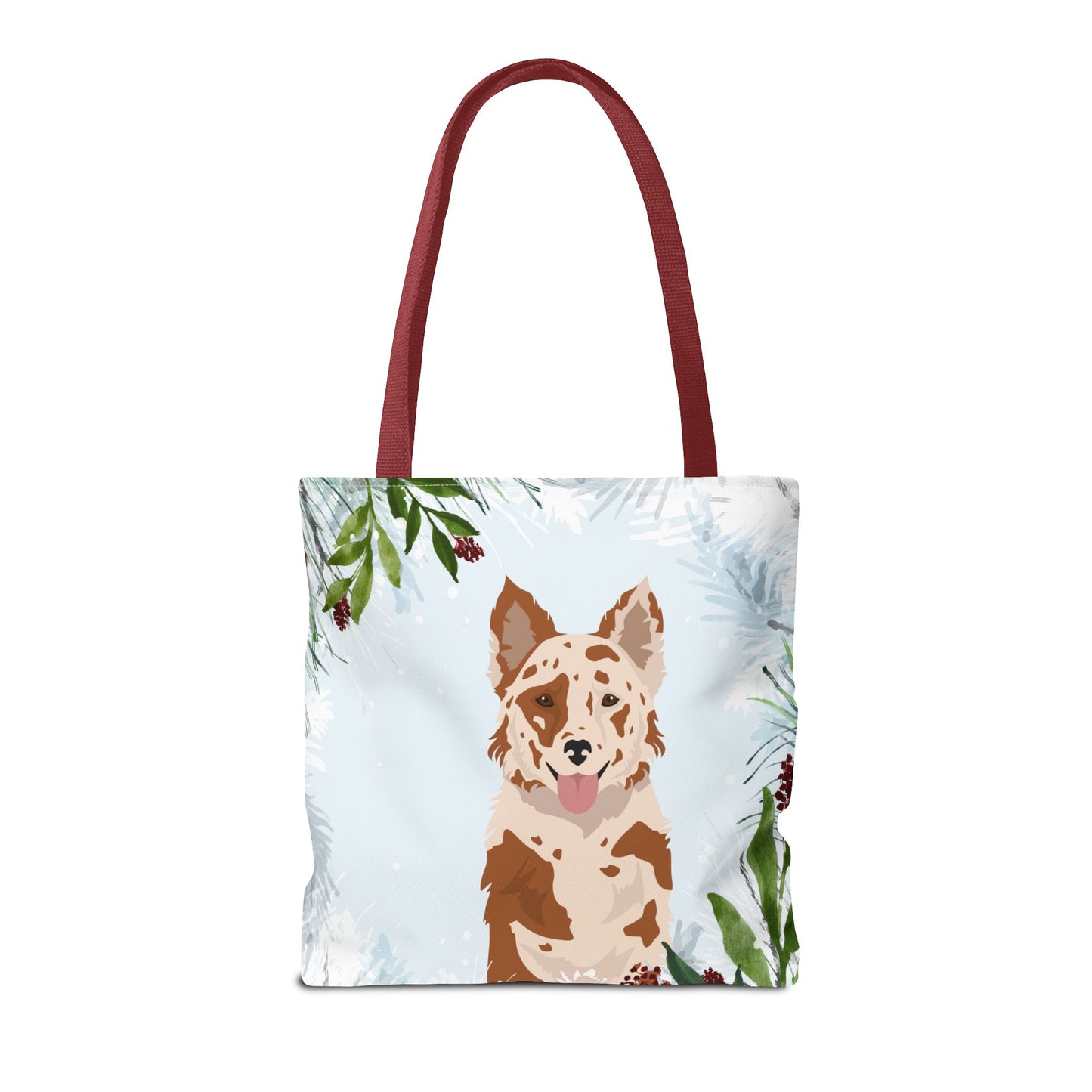 Mudi Dog Christmas Holiday Tote Bag 16x16