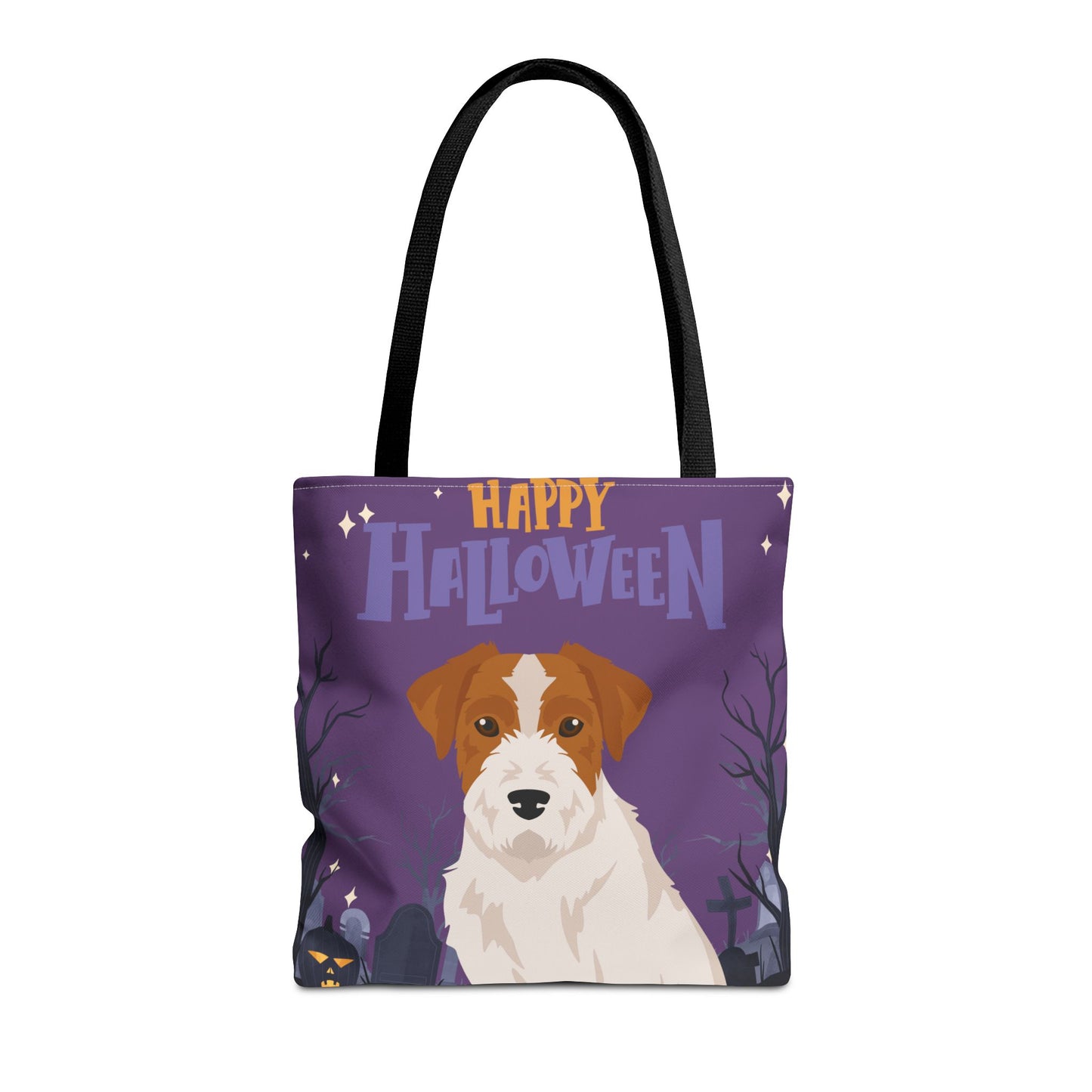 Jack Russell Terrier Dog Happy Halloween Tote Bag 16x16