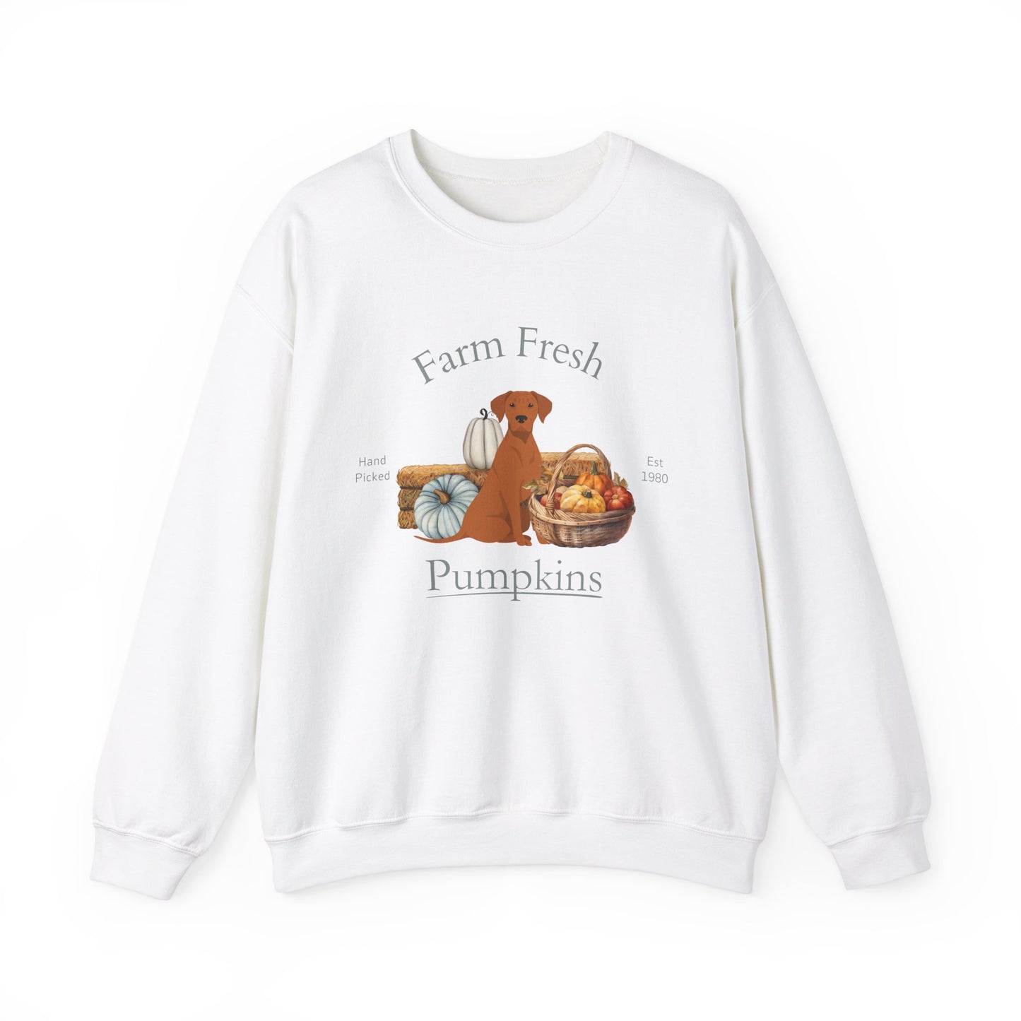 Rhodesian Ridgeback Dog Fall Halloween Unisex Heavy Blend Crewneck Sweatshirt