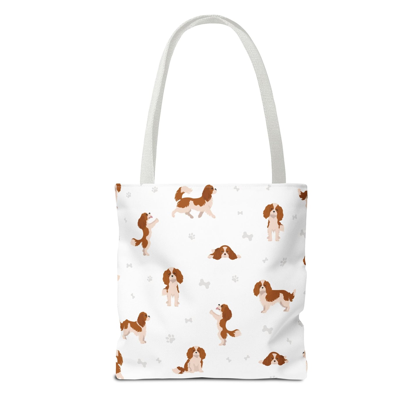 Cavalier King Charles Spaniel Dog Tote Bag, Spaniel Dog Mom Gift