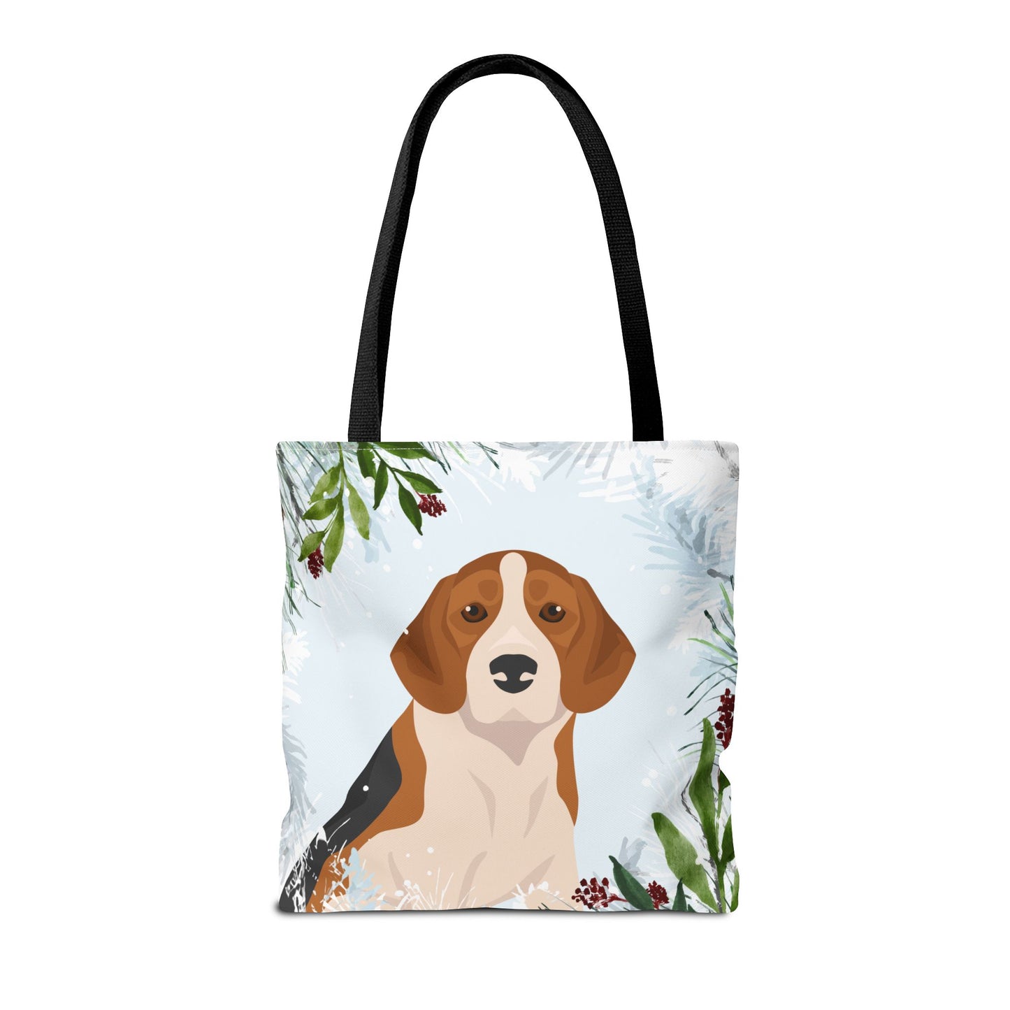Beagle Dog Christmas Holiday Tote Bag 16x16