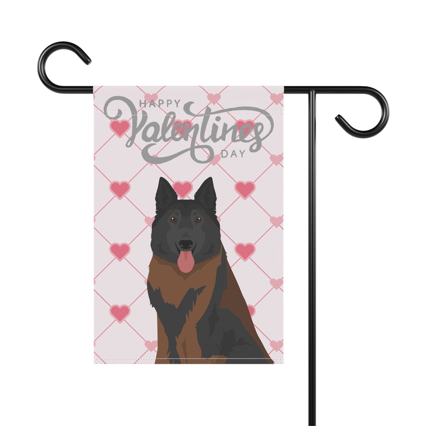 Belgian Tervuren Dog Valentines Day Garden Flag