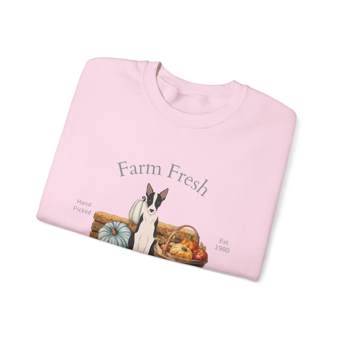 Border Collie Dog Fall Farm Fresh Unisex Heavy Blend Crewneck Sweatshirt