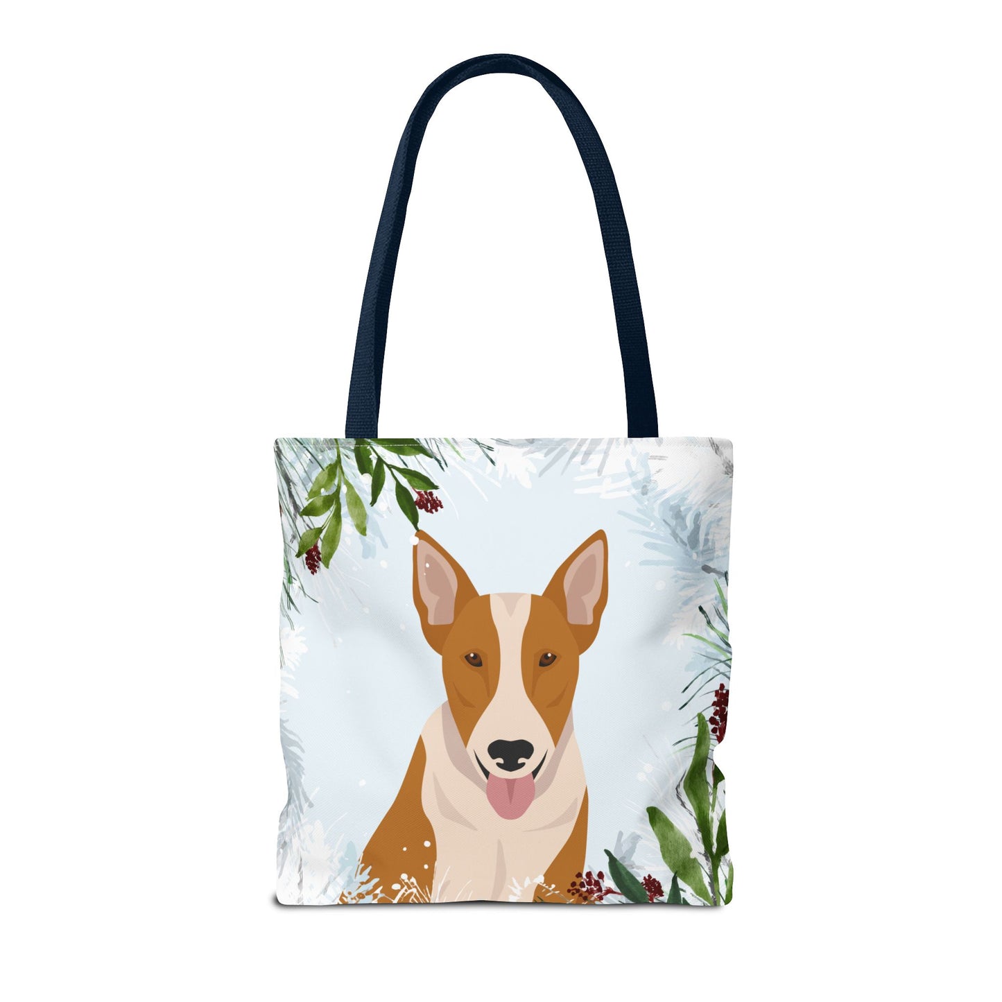 Bull Terrier Dog Christmas Holiday Tote Bag 16x16