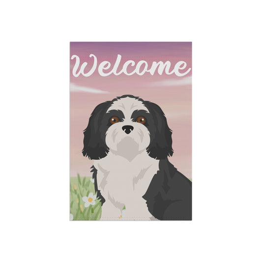 Shih Tzu Dog Welcome Garden Flag