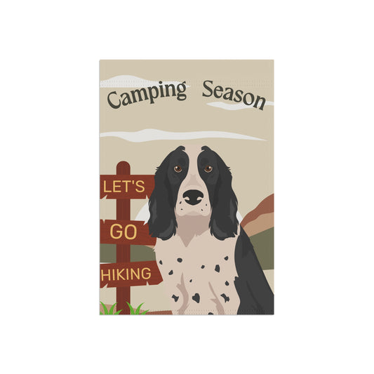 Russian Spaniel Dog Camping Garden Flag