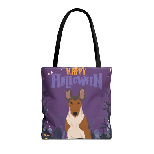 Smooth Collie Dog Happy Halloween Tote Bag 16x16