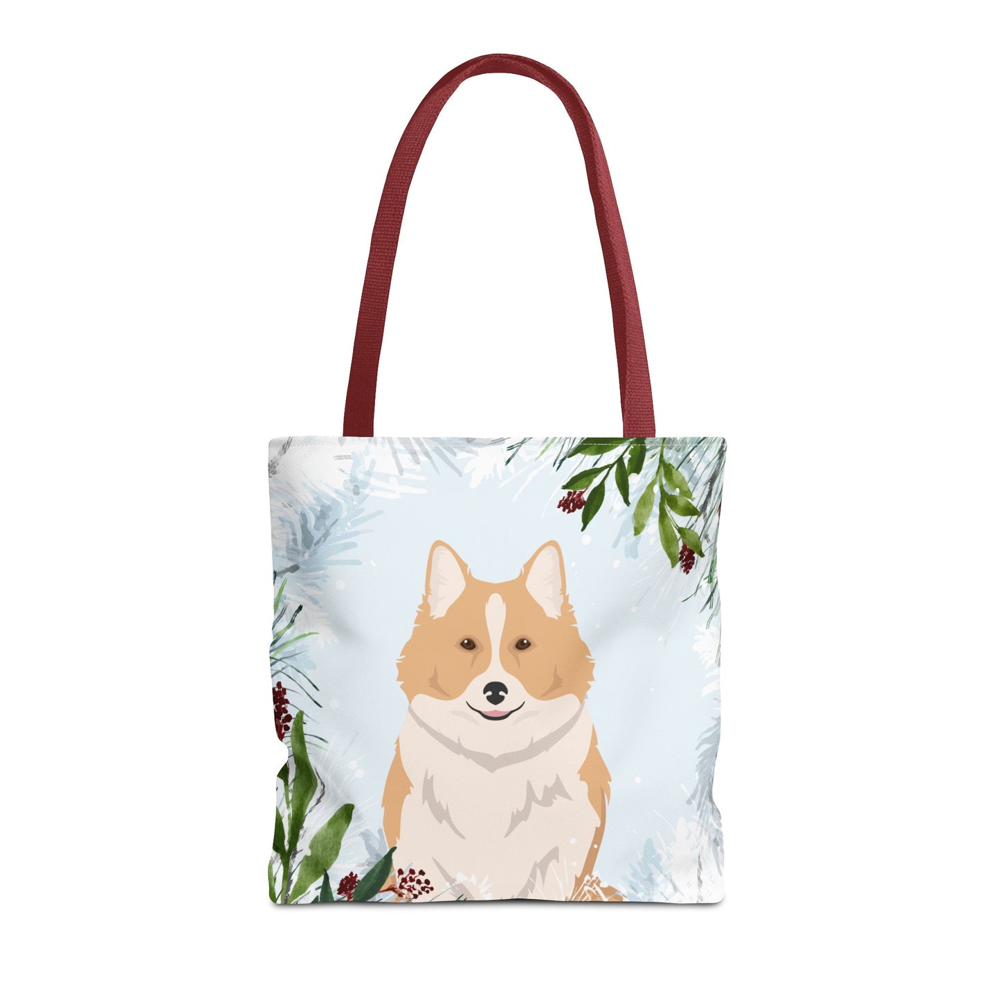 Icelandic Sheepdog Dog Christmas Holiday Tote Bag 16x16