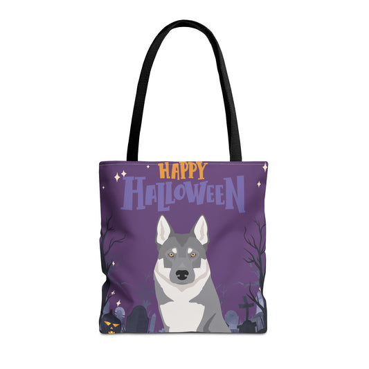 Czechoslovakian Wolfdog Dog Happy Halloween Tote Bag 16x16