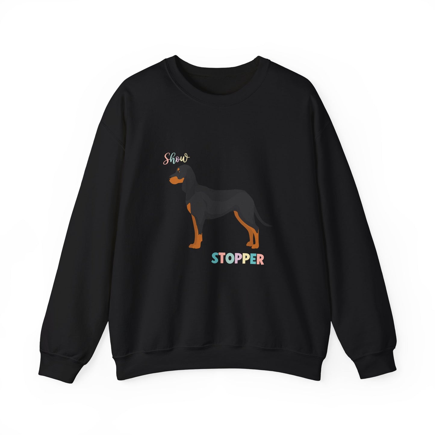 Black and Tan Coonhound Dog Unisex Heavy Blend Crewneck Sweatshirt