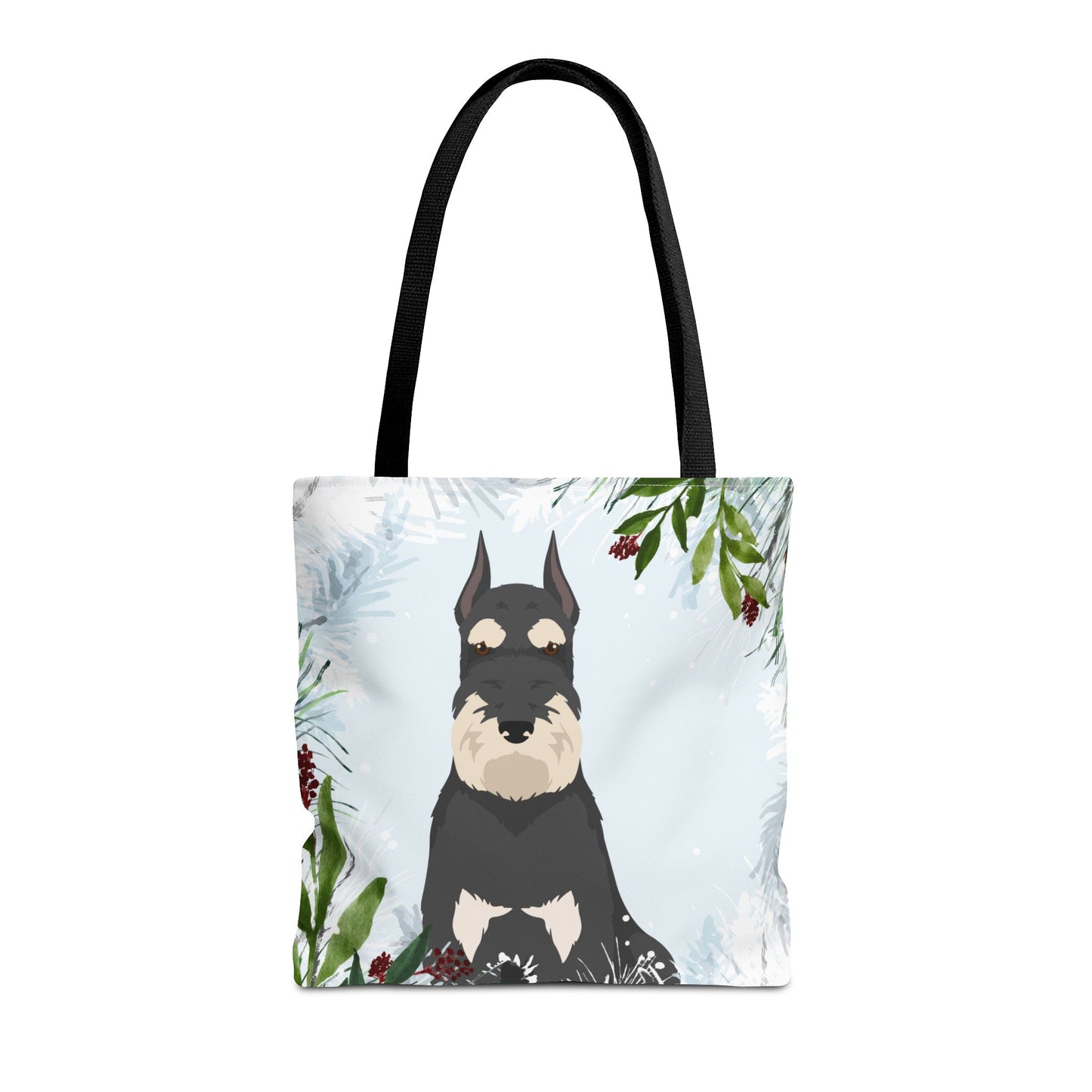 Schnauzer Dog Christmas Holiday Tote Bag 16x16