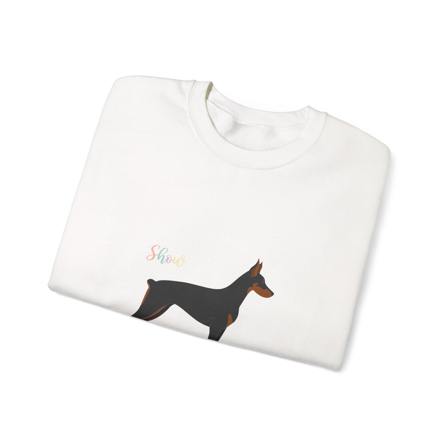 Doberman Pinscher Dog Unisex Heavy Blend Crewneck Sweatshirt