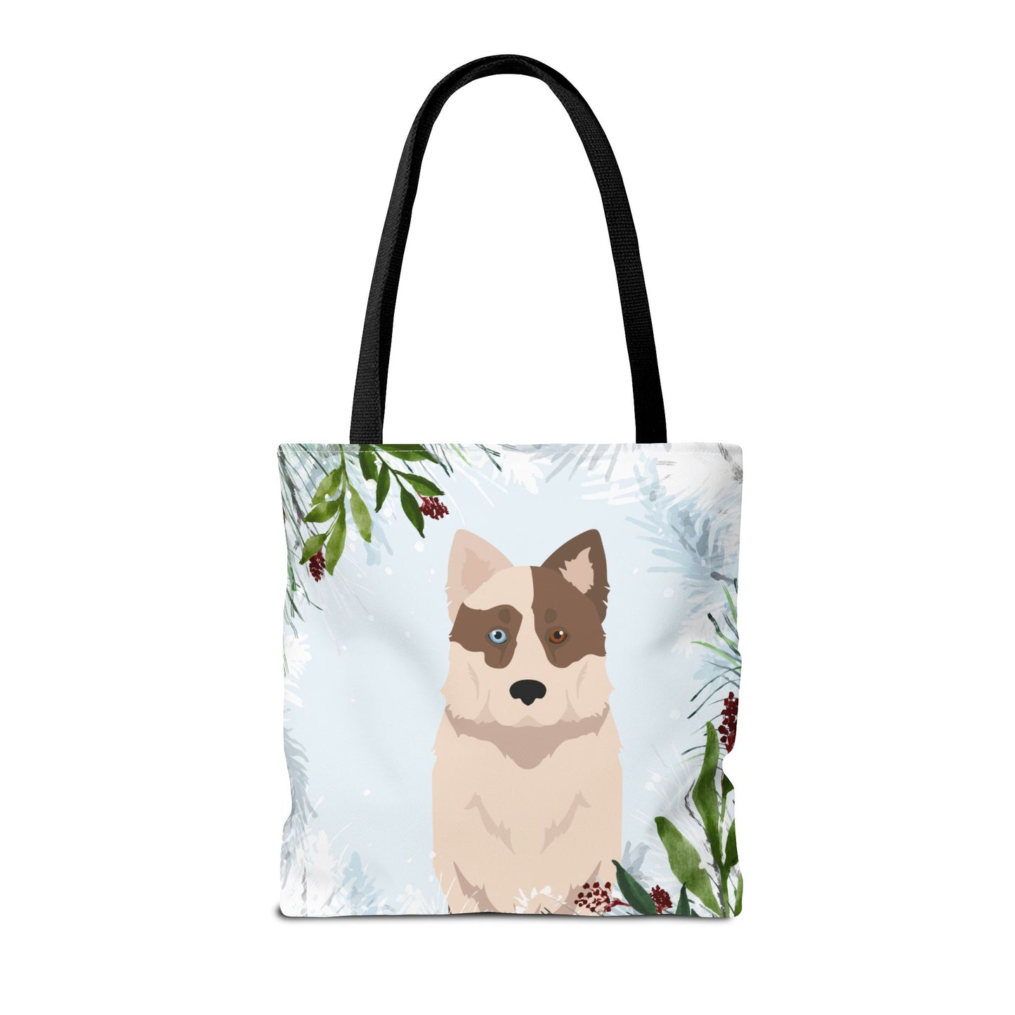 Yakutian Laika Dog Christmas Holiday Tote Bag 16x16