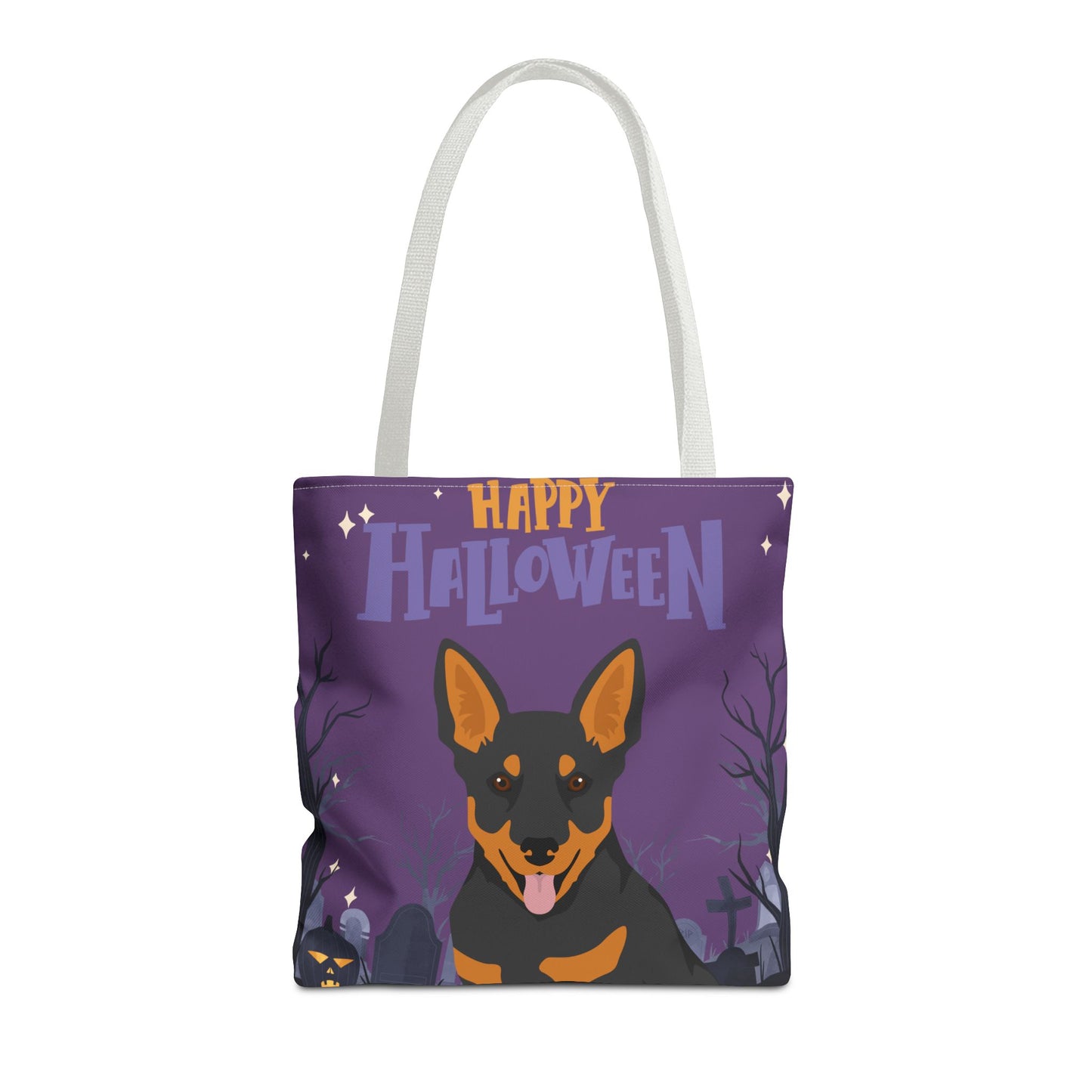 Lancashire Heeler Dog Happy Halloween Tote Bag 16x16