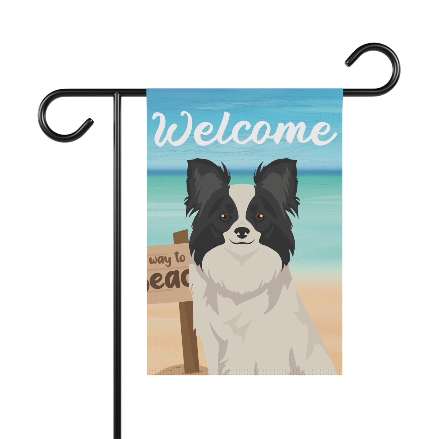 Papillon Dog Garden Flag