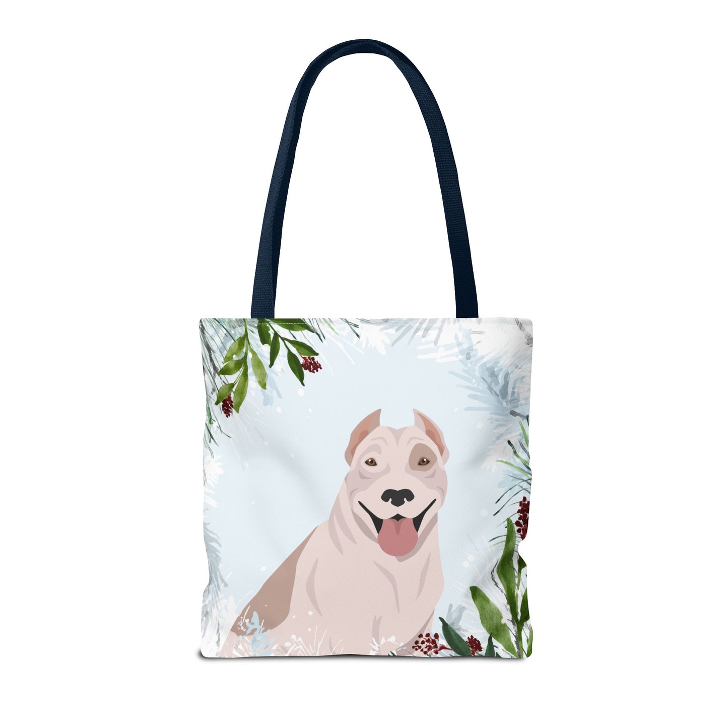 Pit Bull Dog Christmas Holiday Tote Bag 16x16