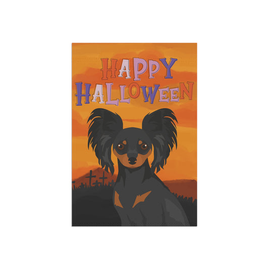 Russian Toy Terrier Dog Halloween Garden Flag
