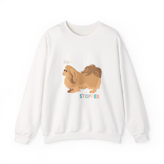 Pekingese Dog Unisex Heavy Blend Crewneck Sweatshirt