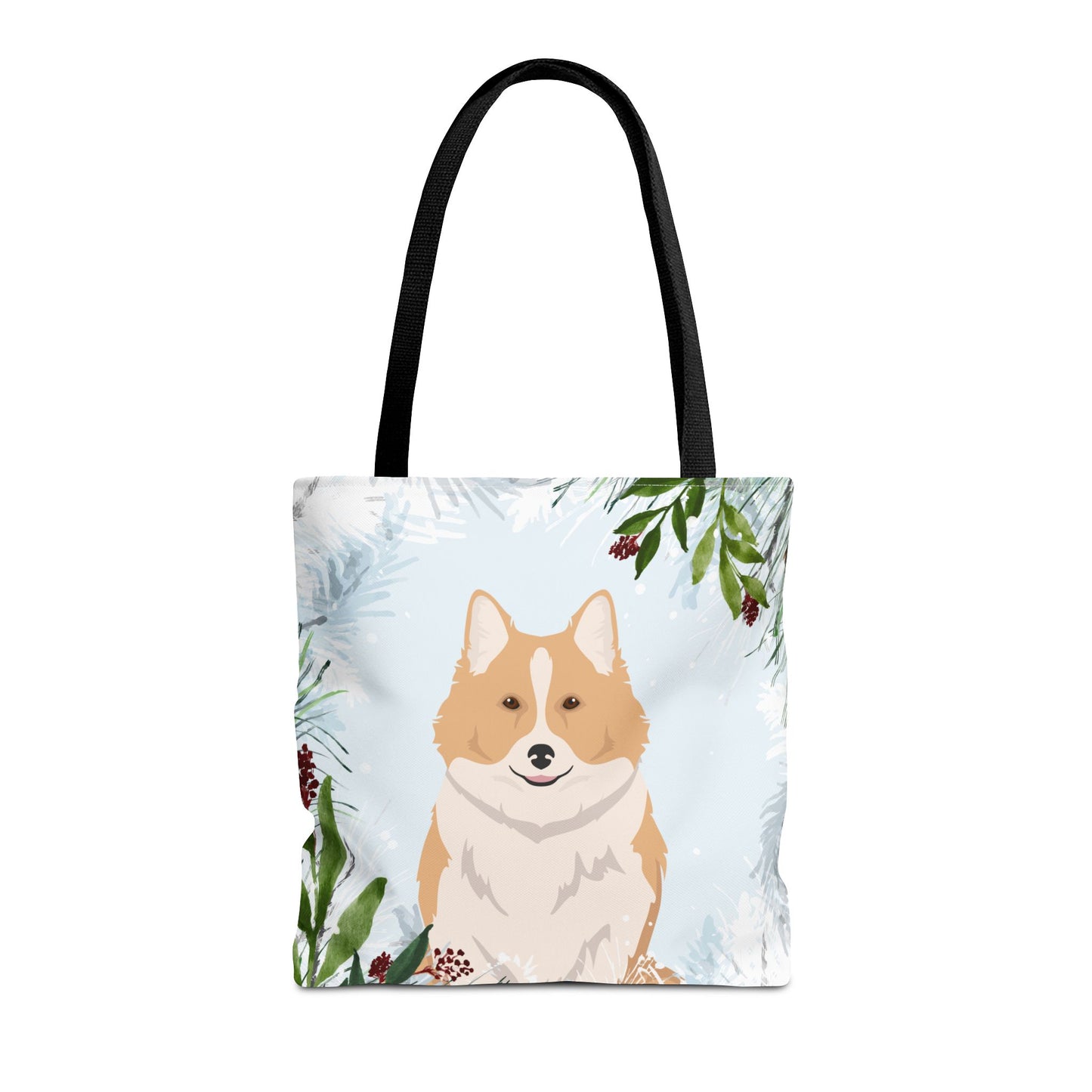 Icelandic Sheepdog Dog Christmas Holiday Tote Bag 16x16