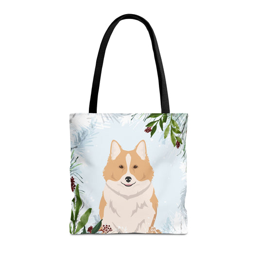 Icelandic Sheepdog Dog Christmas Holiday Tote Bag 16x16