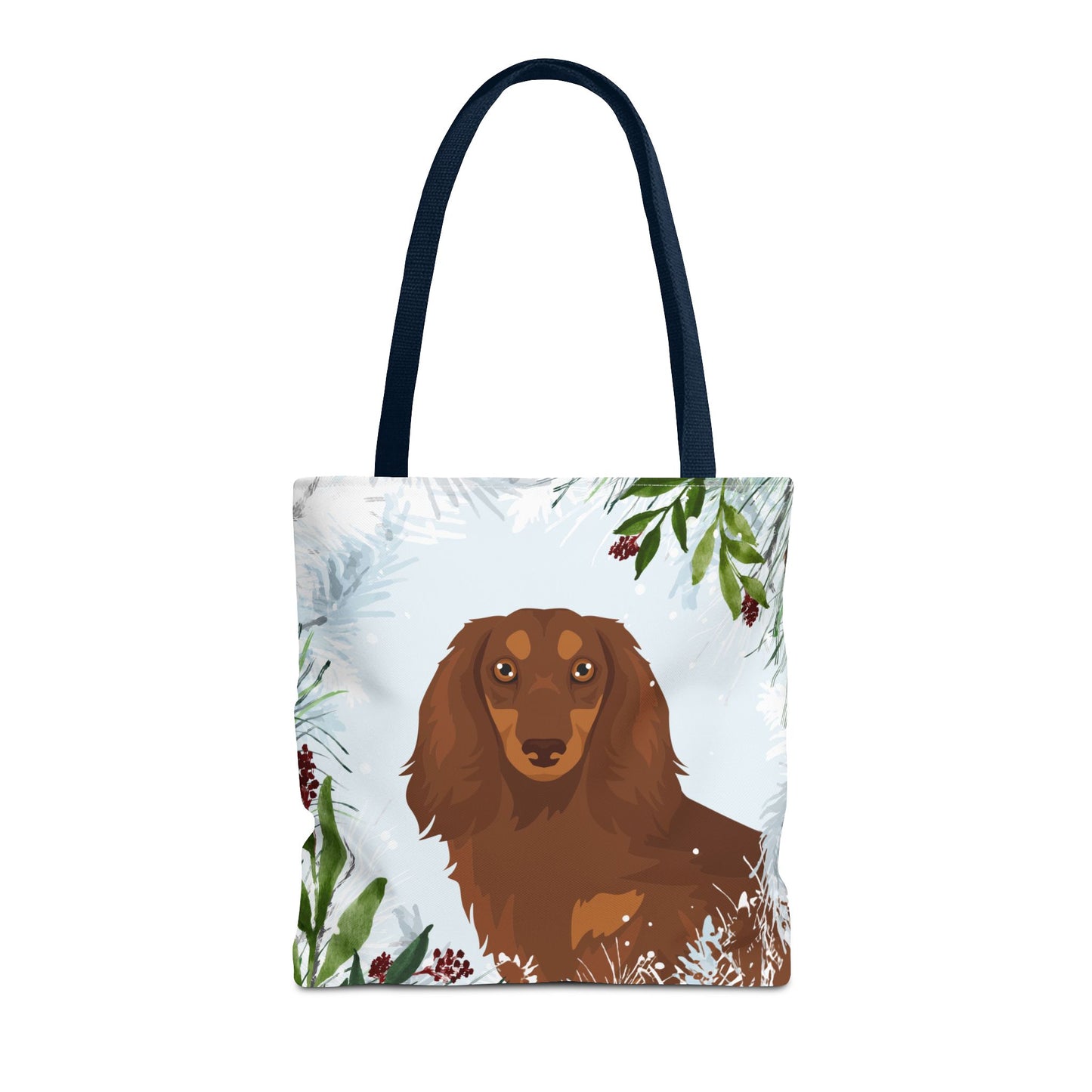 Dachshund Dog Christmas Holiday Tote Bag 16x16
