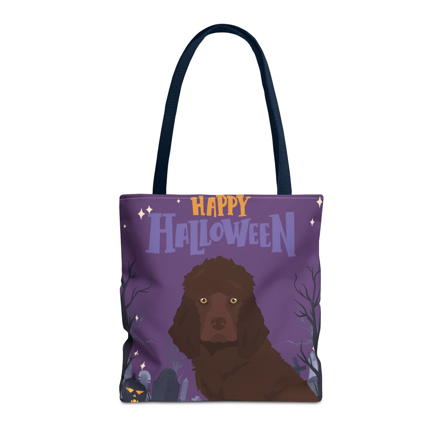 Irish Water Spaniel Dog Happy Halloween Tote Bag 16x16