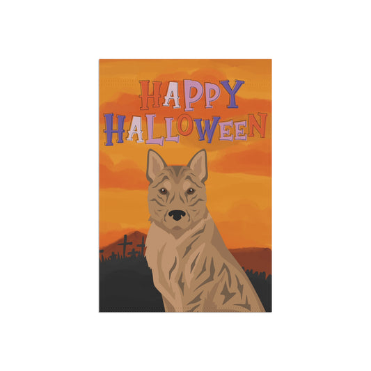 Korean Jindo Dog Halloween Garden Flag
