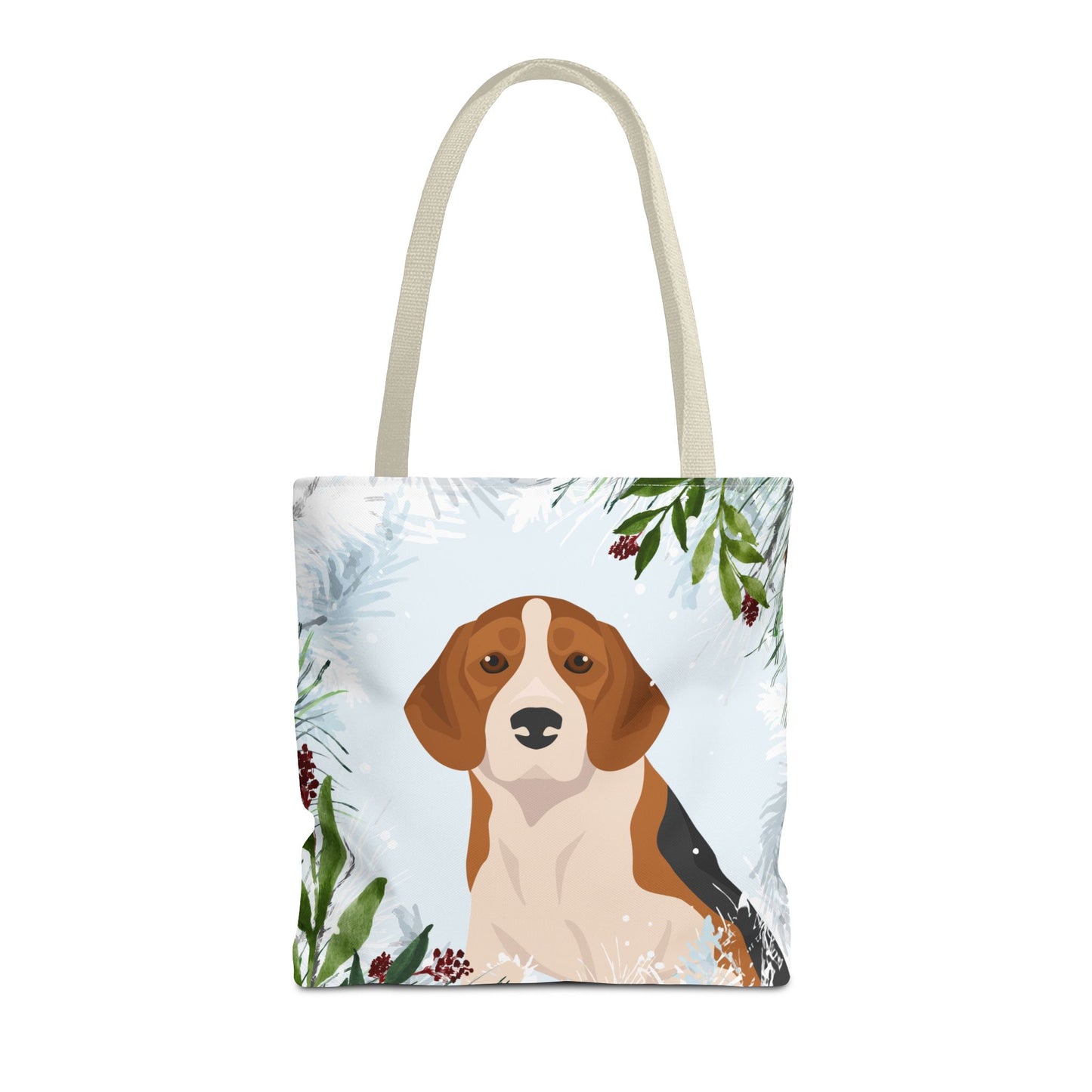 Beagle Dog Christmas Holiday Tote Bag 16x16