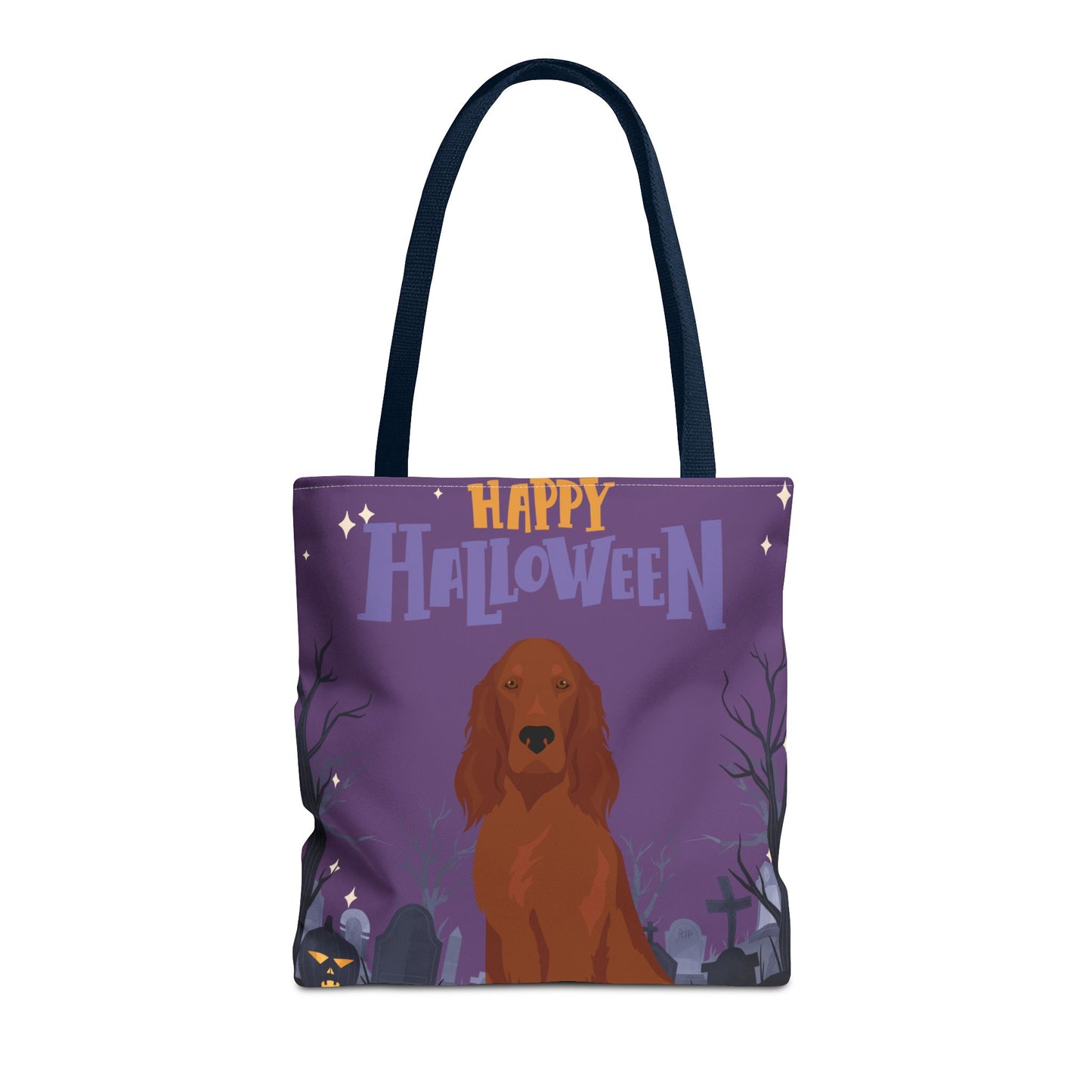 Irish Setter Dog Happy Halloween Tote Bag 16x16