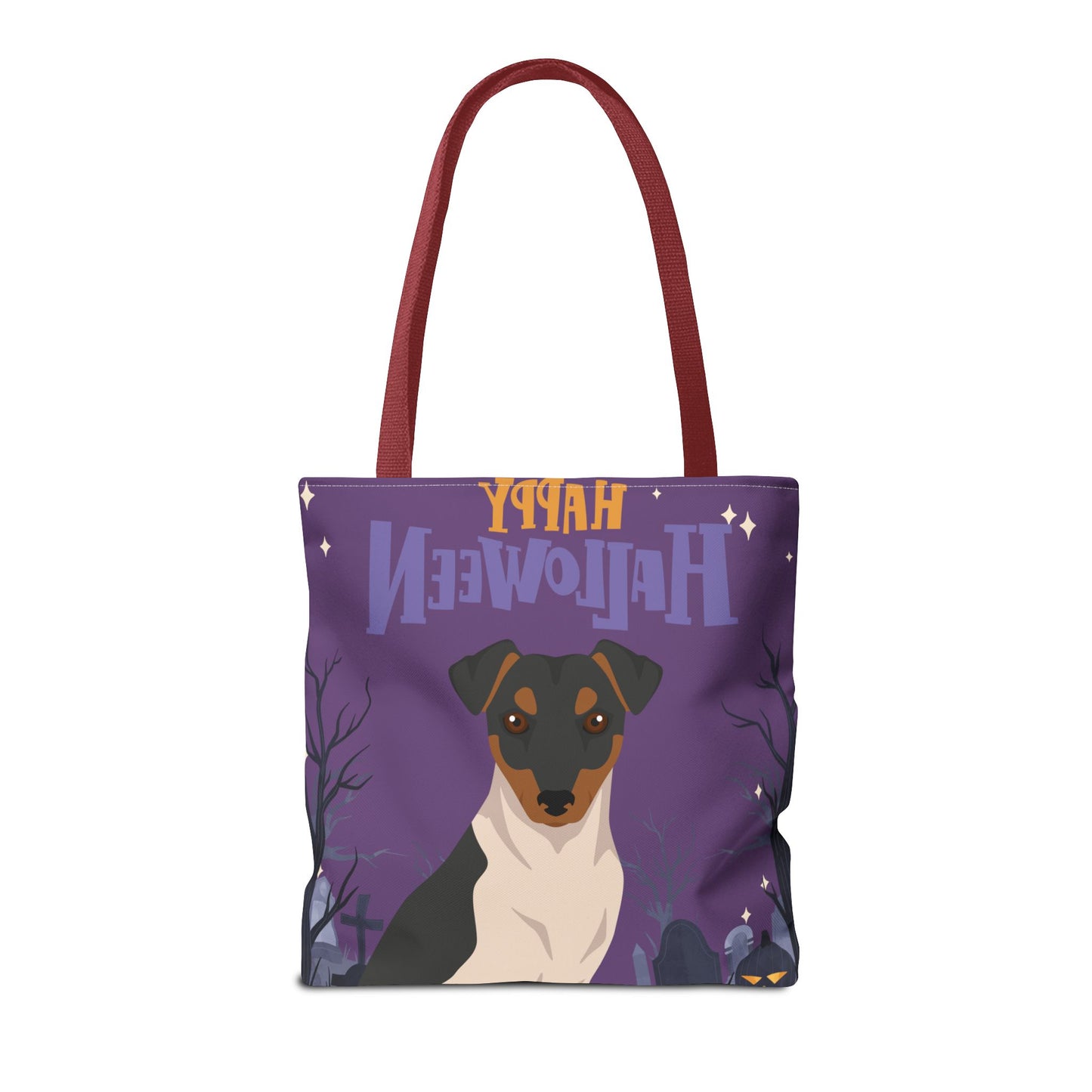 Brazilian Terrier Dog Happy Halloween Tote Bag 16x16