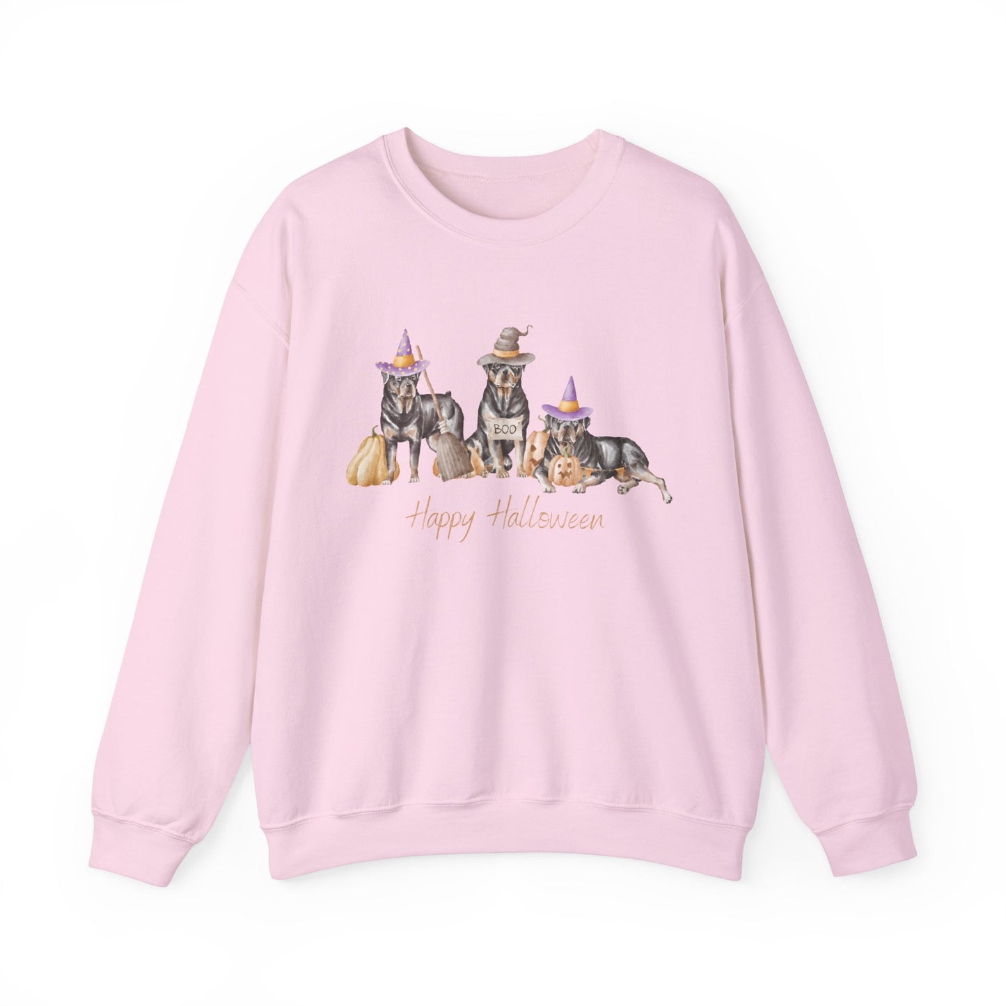 Rottweiler Dog Halloween Unisex Heavy Blend Crewneck Sweatshirt