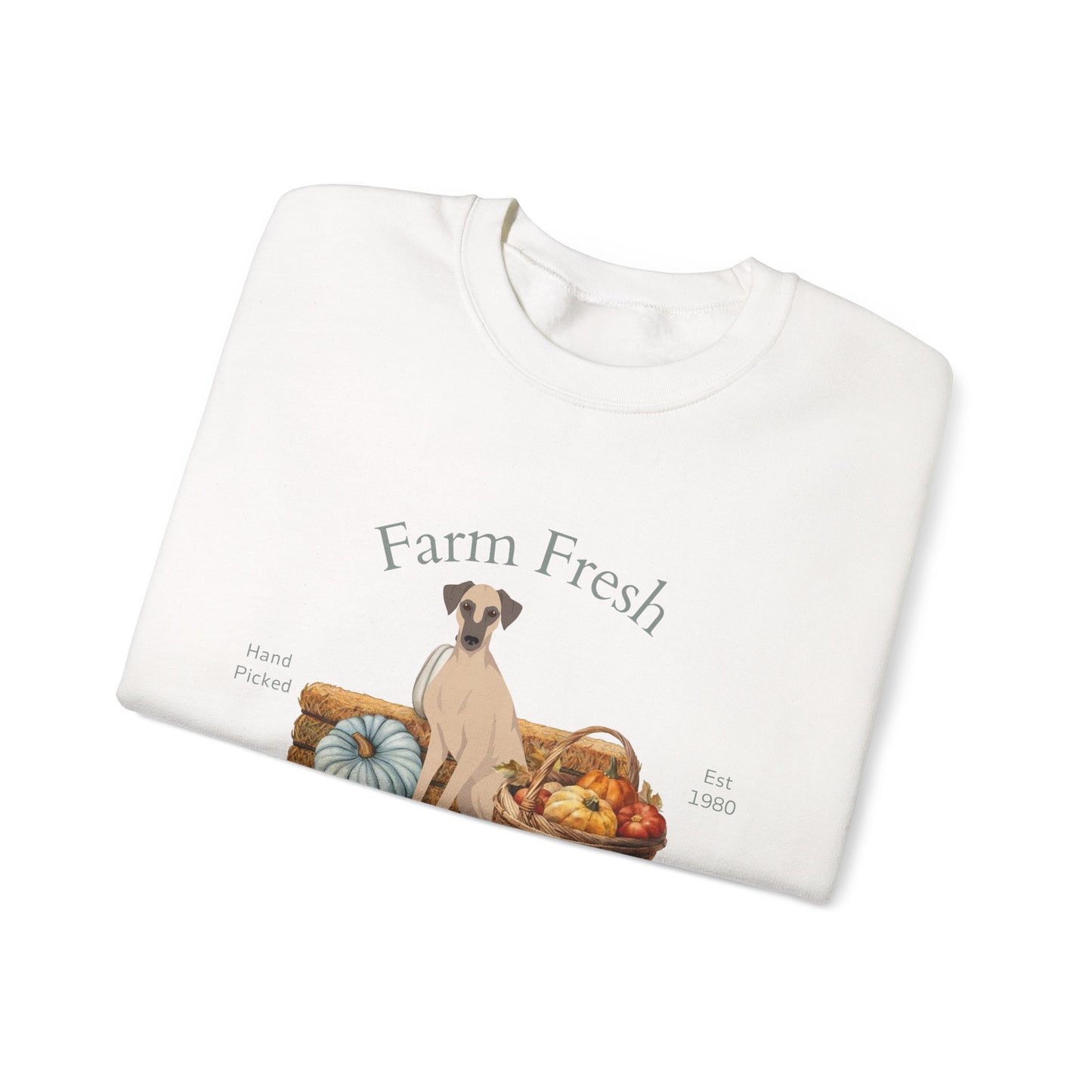 Sloughi Dog Fall Farm Fresh Unisex Heavy Blend Crewneck Sweatshirt