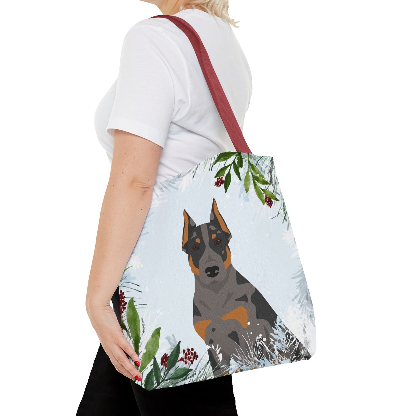 Beauceron Dog Christmas Holiday Tote Bag 16x16