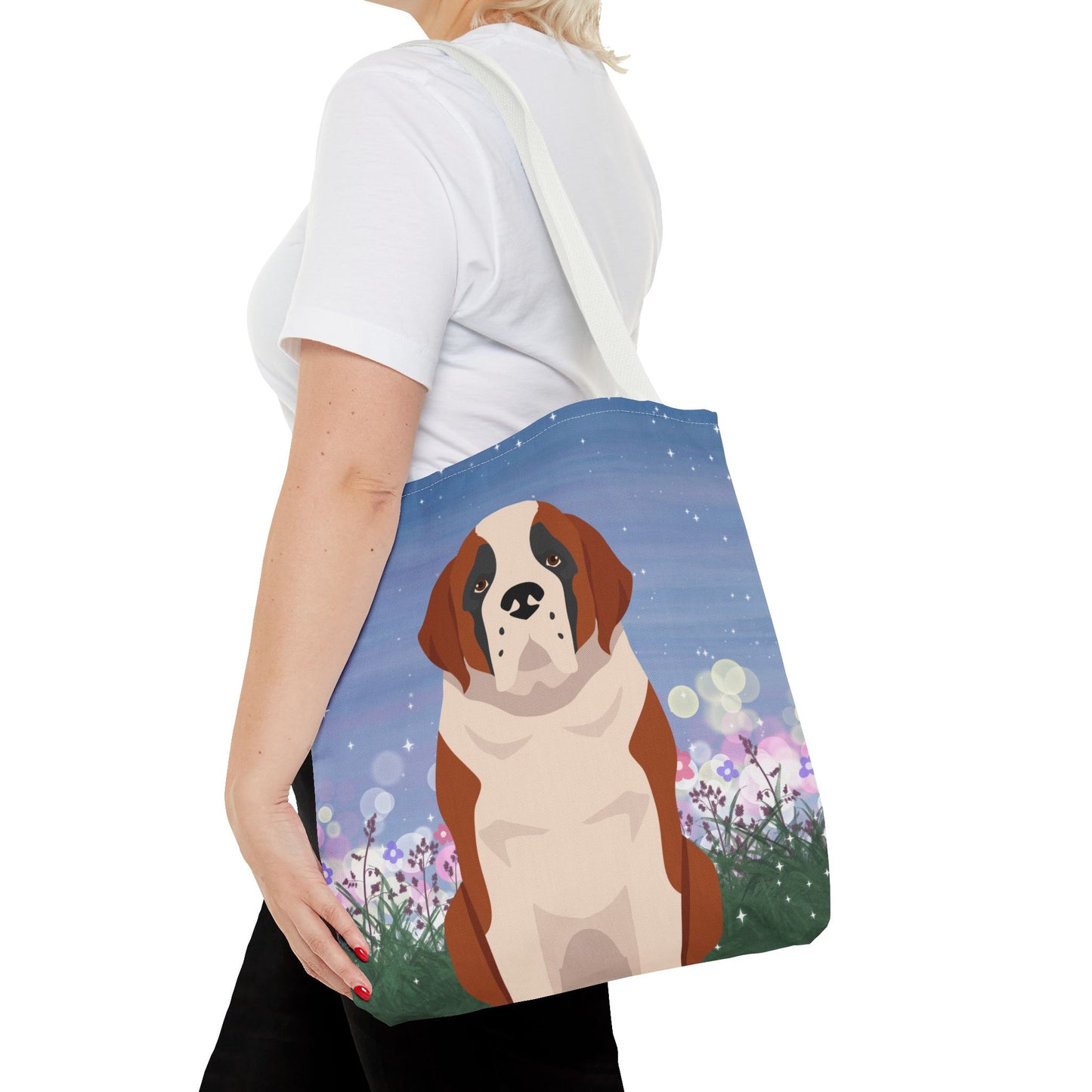 St Bernard Dog Tote Bag 16x16