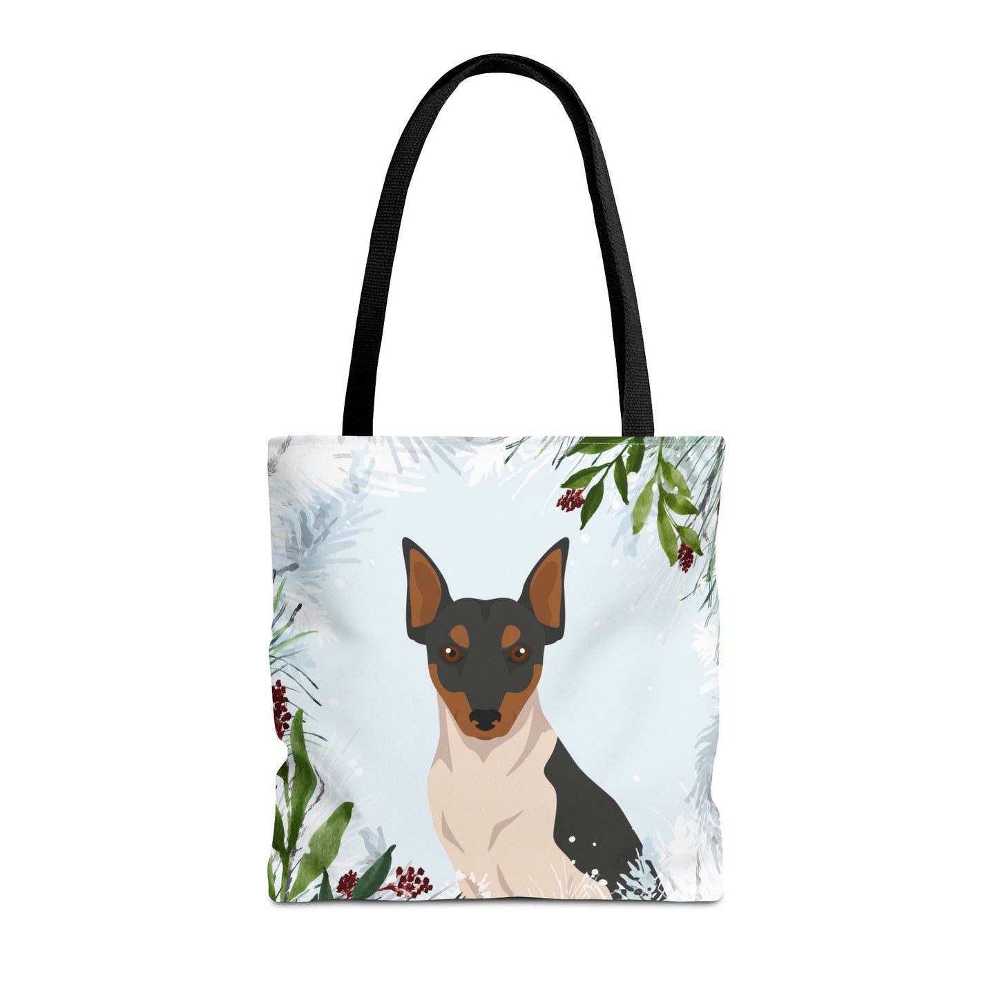 Brazillian Terrier Dog Christmas Holiday Tote Bag 16x16