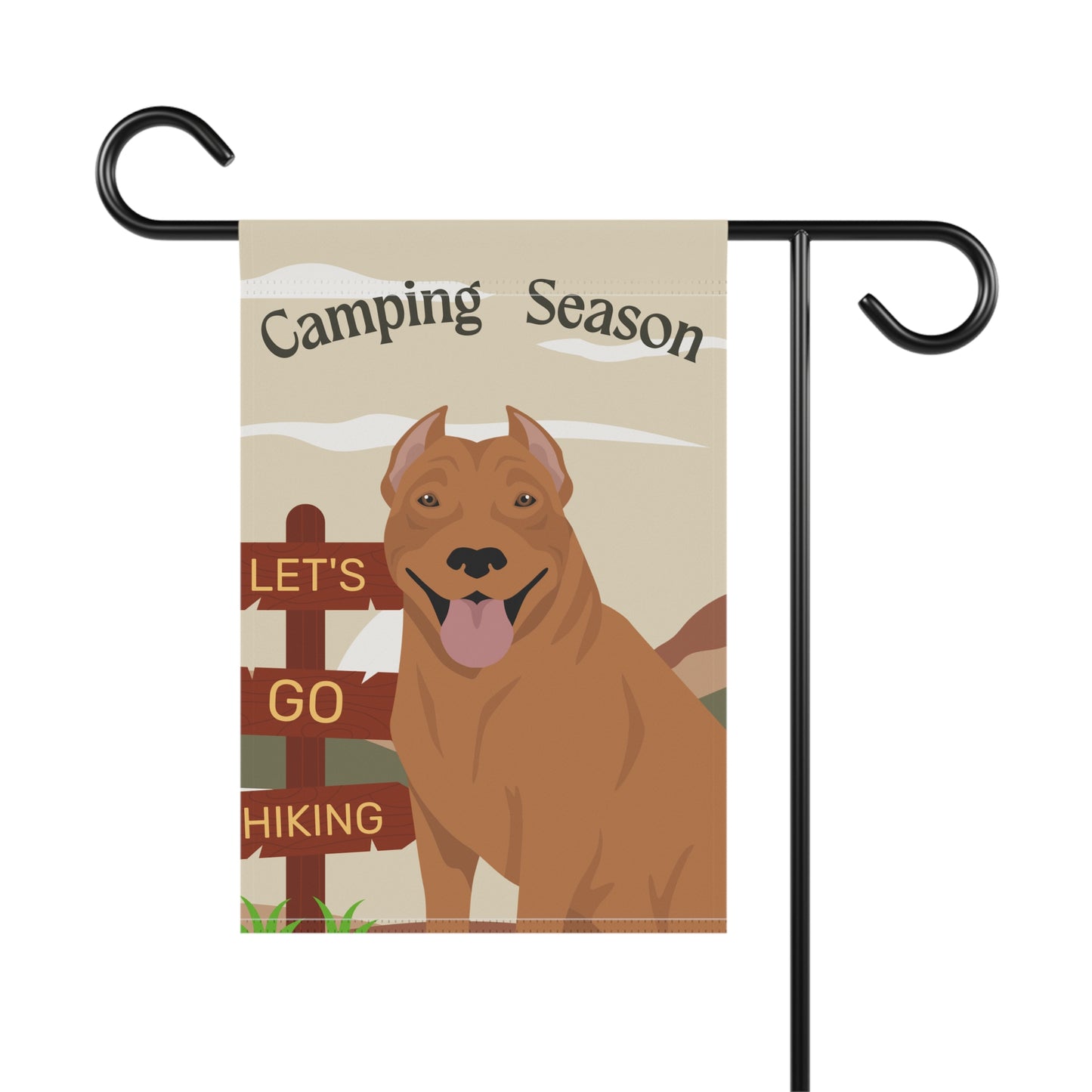 Pit Bull Dog Camping Garden Flag