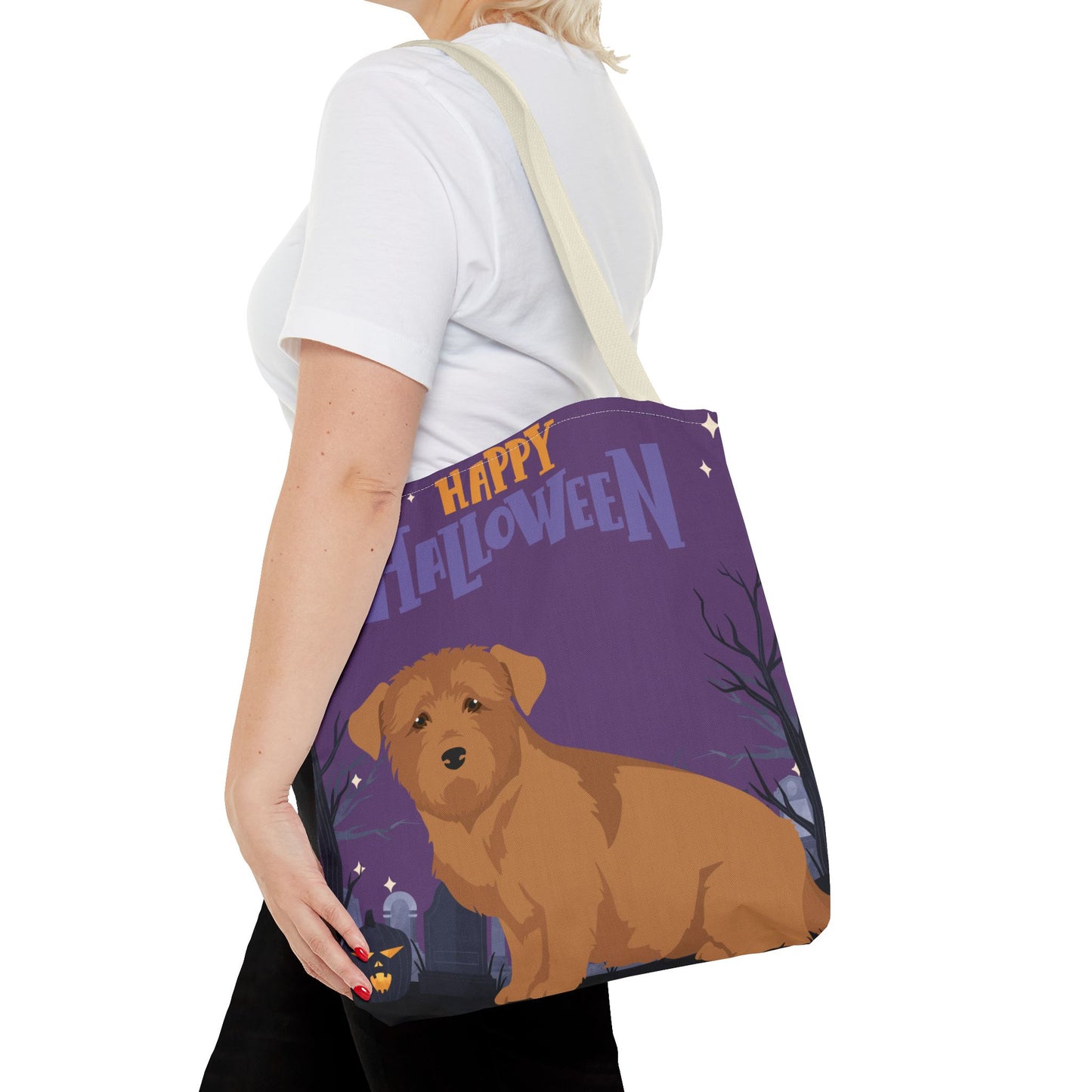 Glen Of Imaal Dog Happy Halloween Tote Bag 16x16