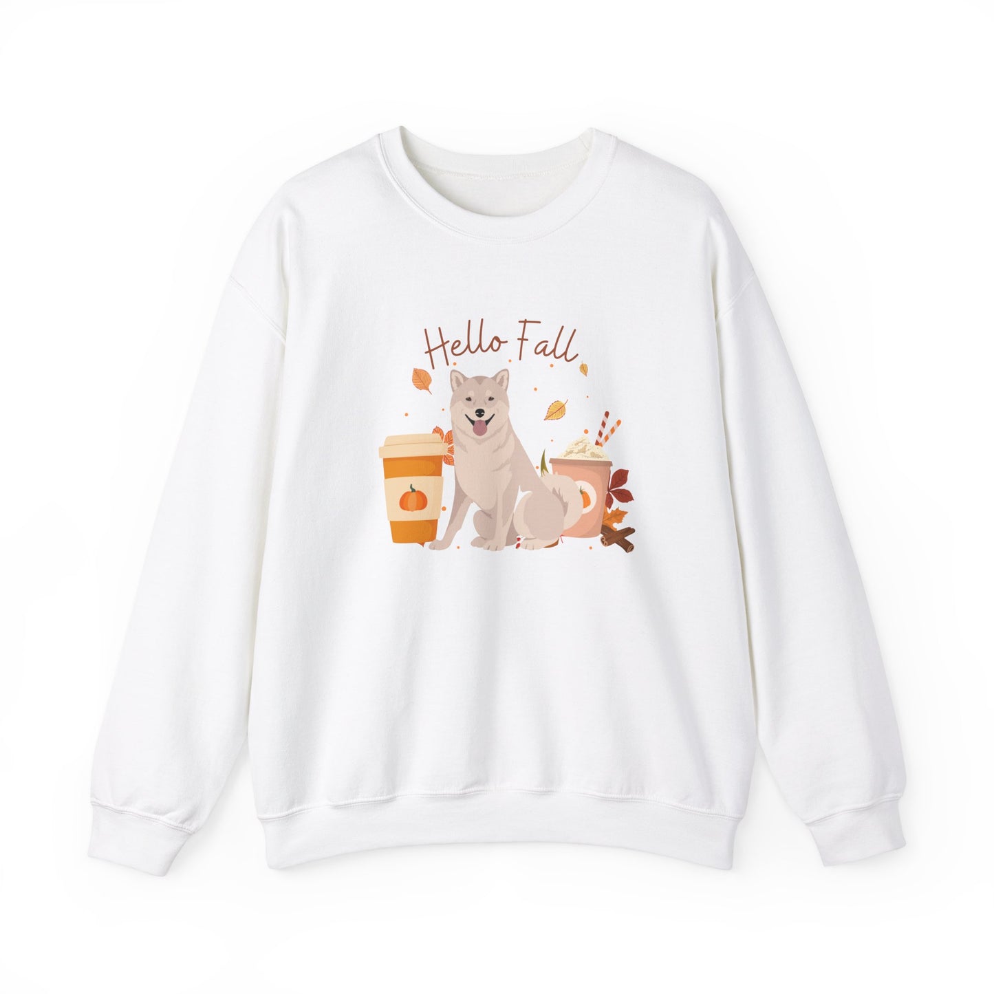 Shiba Inu Dog Fall Halloween Unisex Heavy Blend Crewneck Sweatshirt