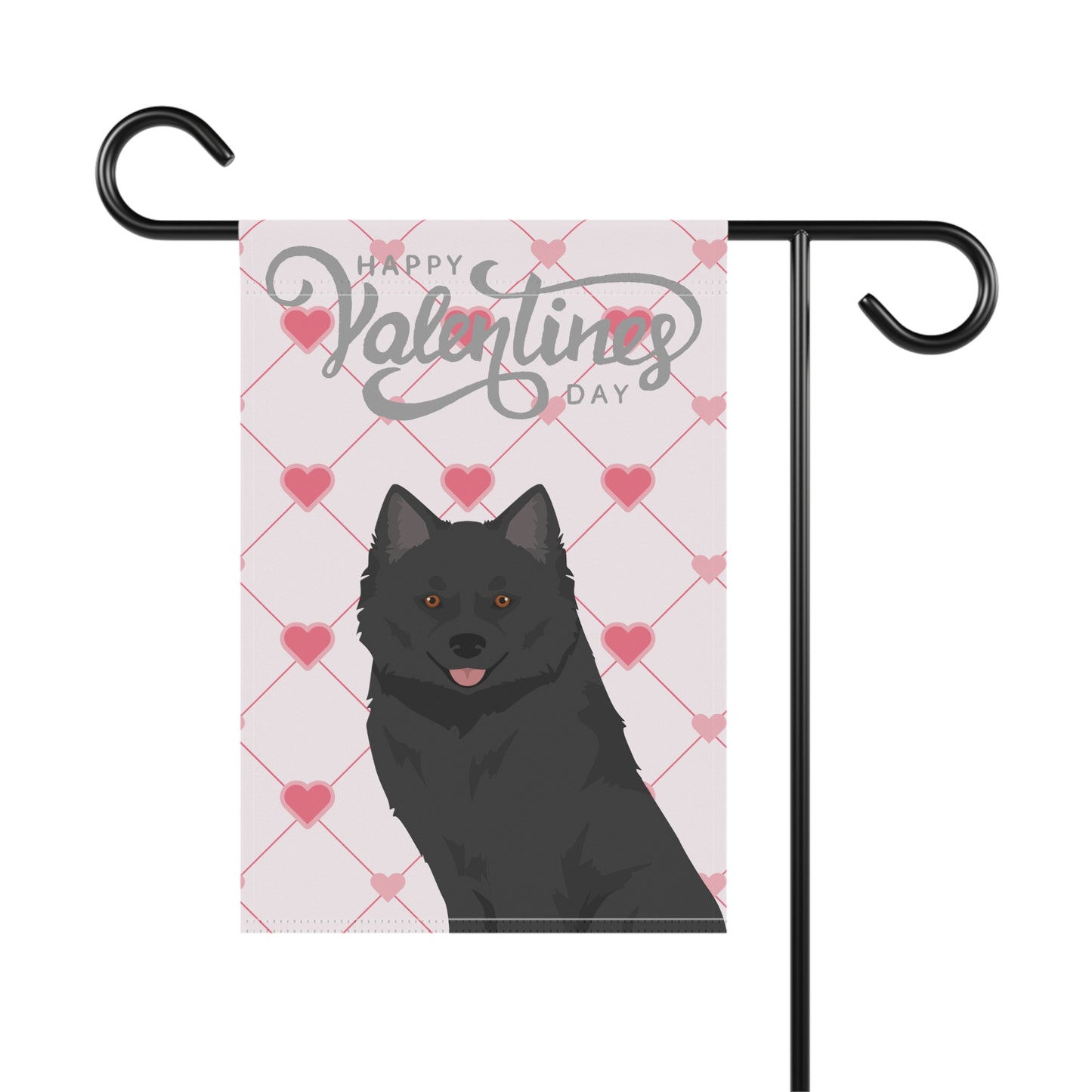 Nenets Herding Laika Dog Valentines Day Garden Flag